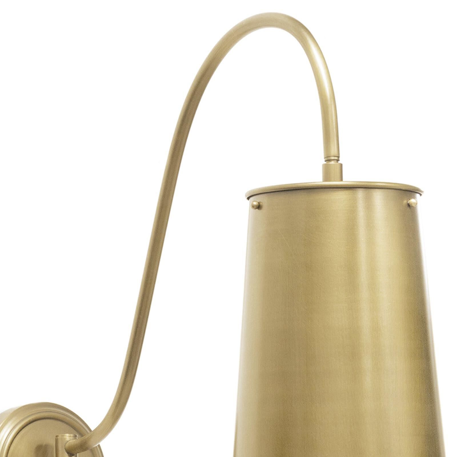 Shown in Natural Brass finish and Metal shade
