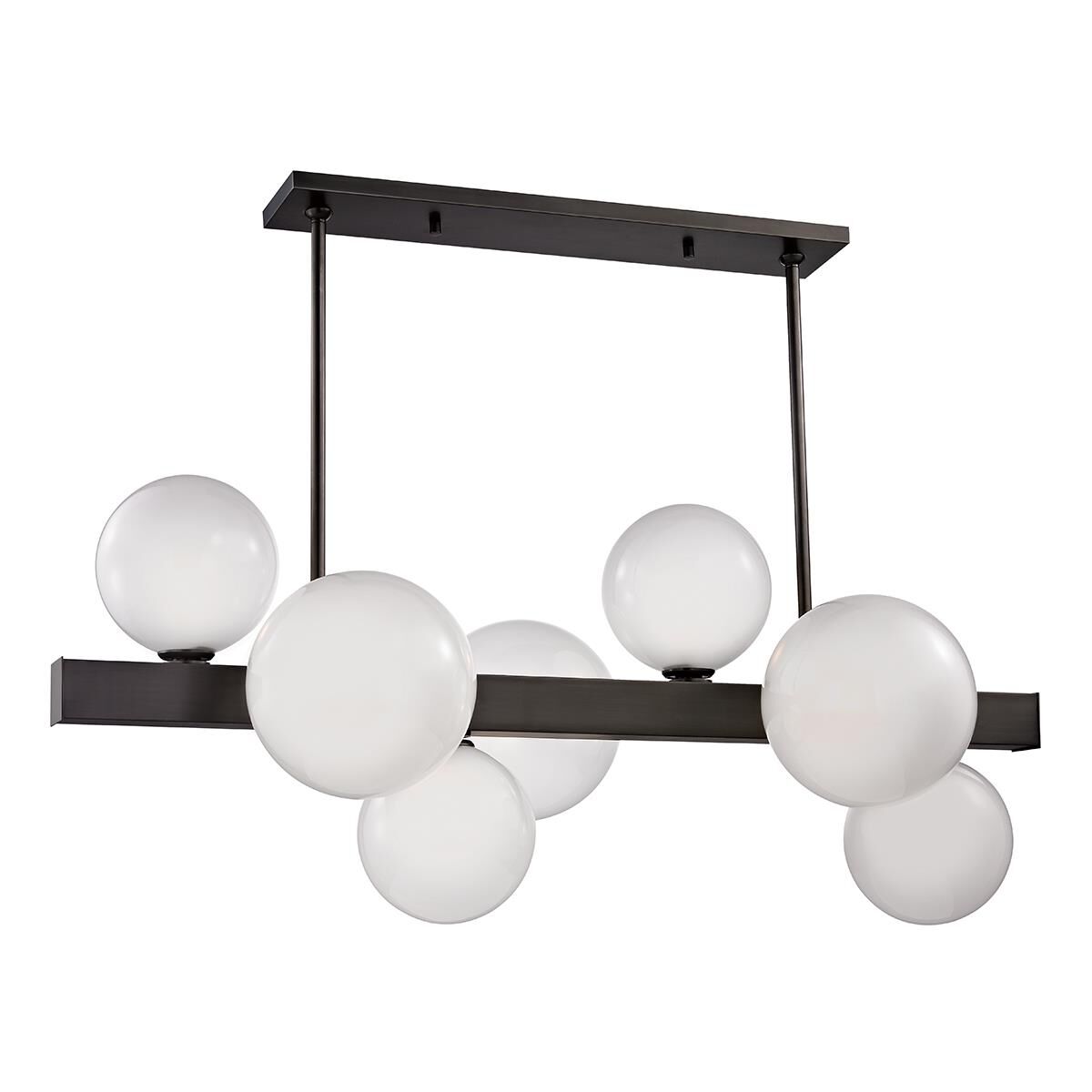 Shown in Old Bronze finish and Clear Glossy glass