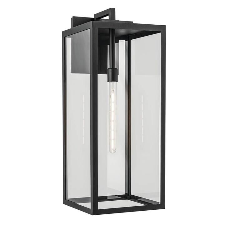 Shown in Black Textured finish and Clear glass