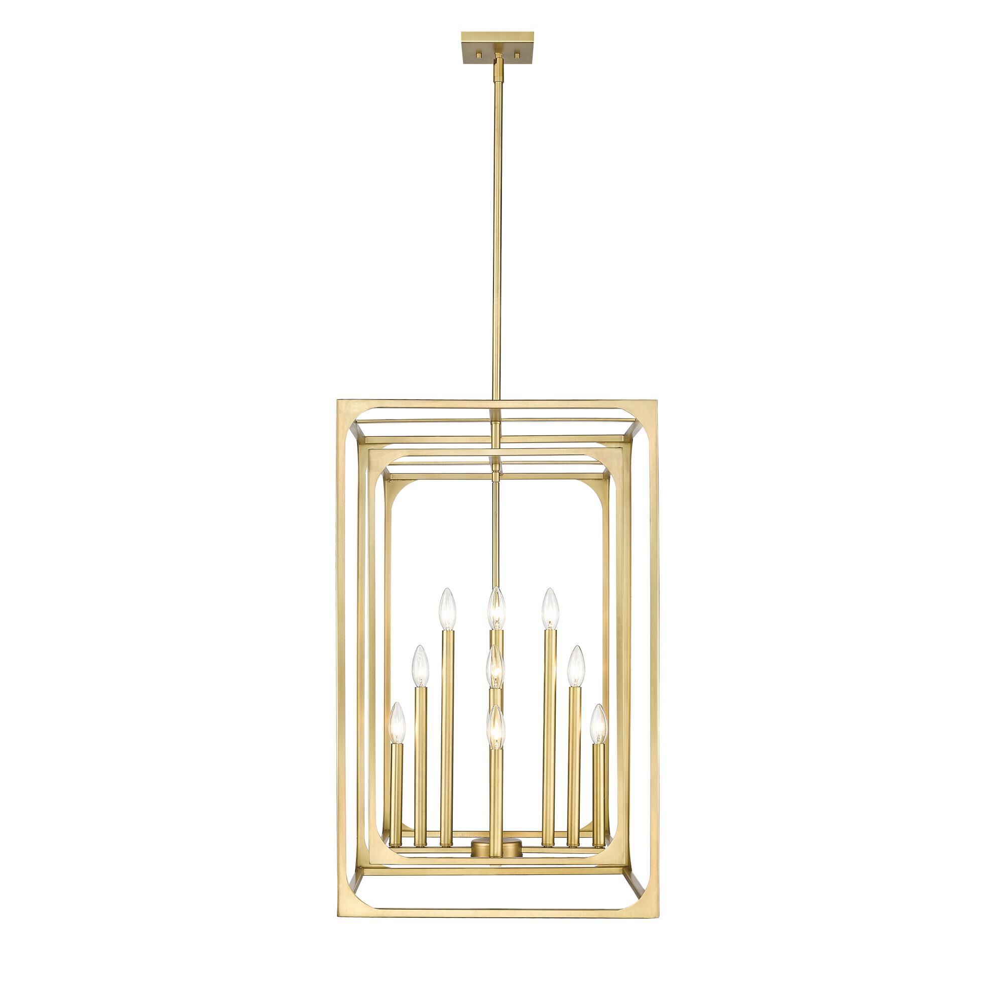 Shown in Rubbed Brass finish and Steel shade