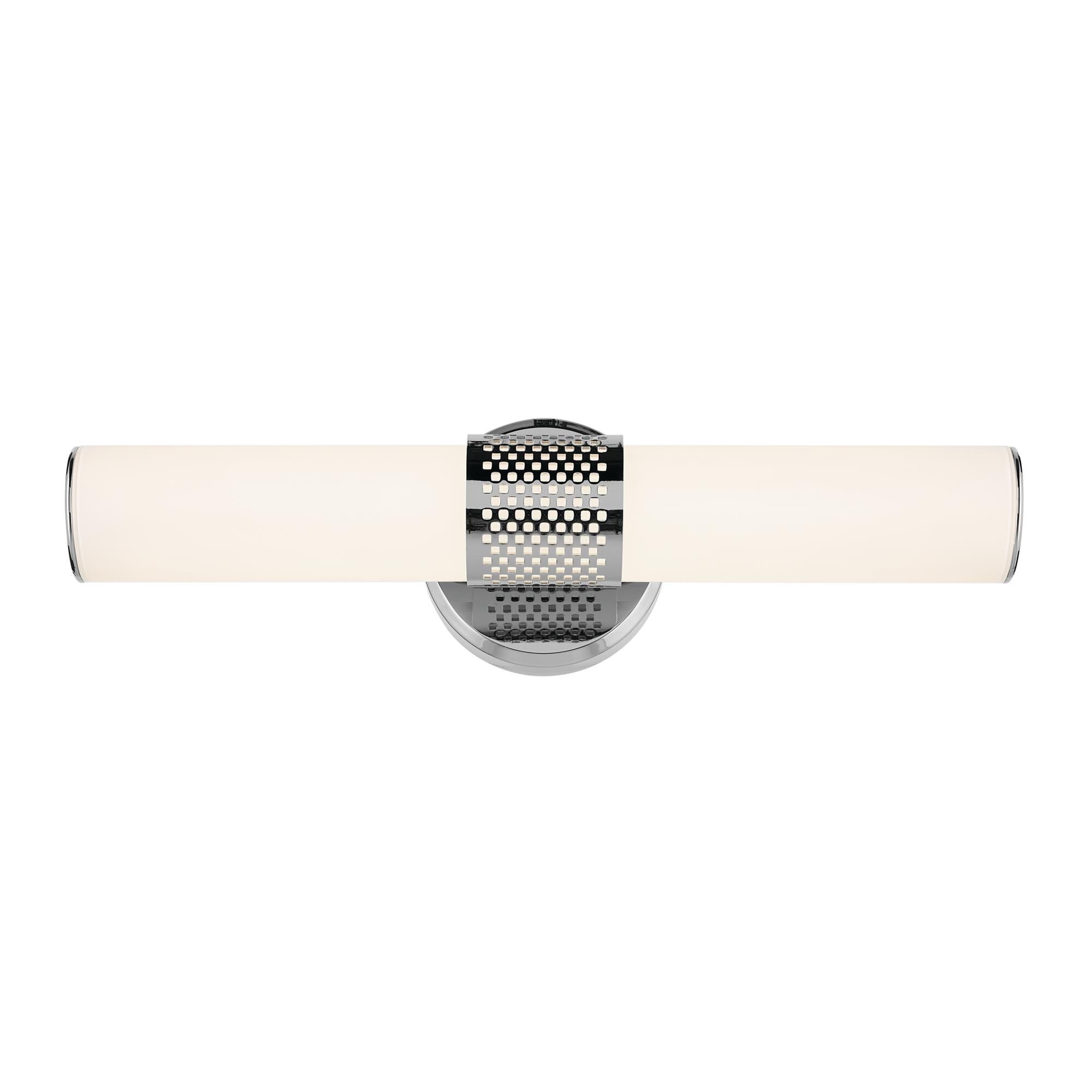 Shown in Chrome finish and Clear with Painted White Inside glass
