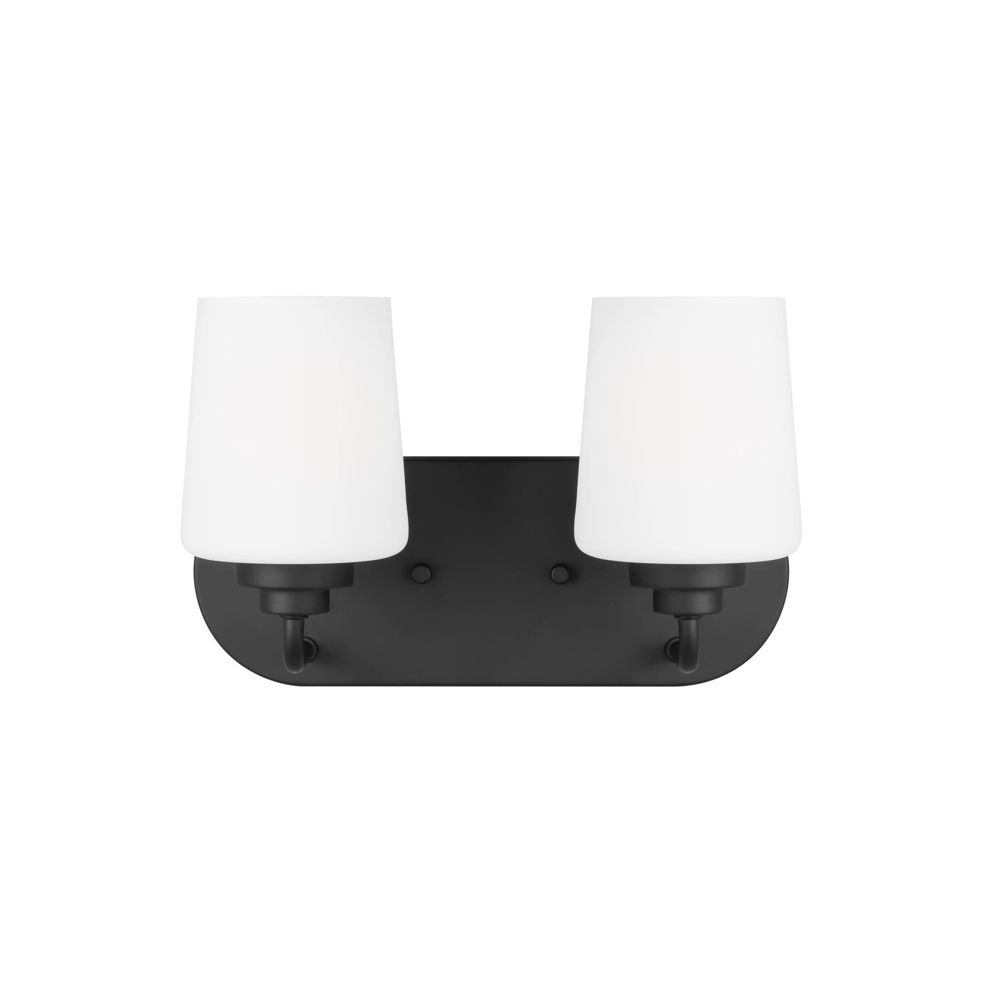 Shown in Midnight Black finish and Etched / White Inside glass and Etched / White Inside Glass s shade