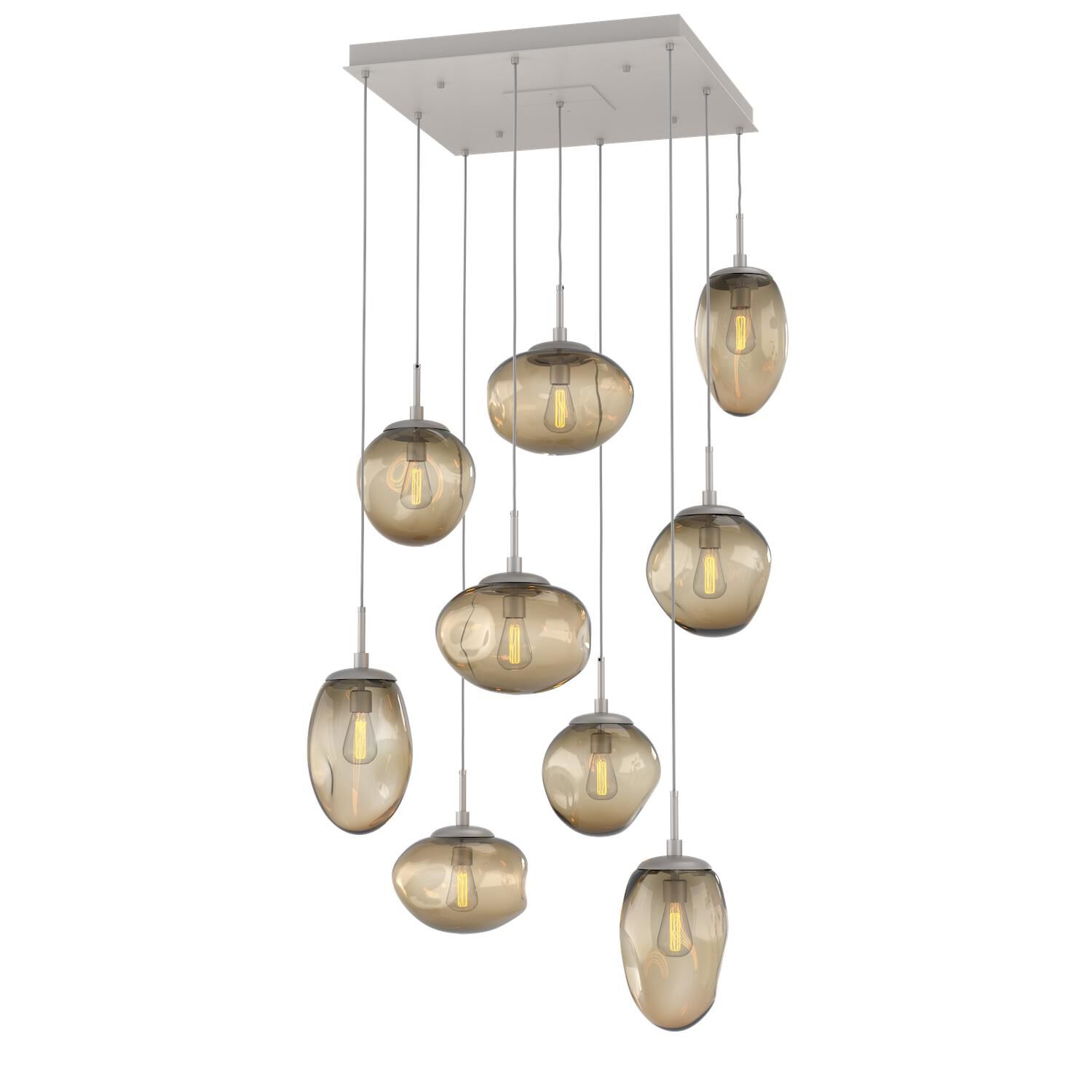Shown in Metallic Beige Silver finish and Blown Bronze glass