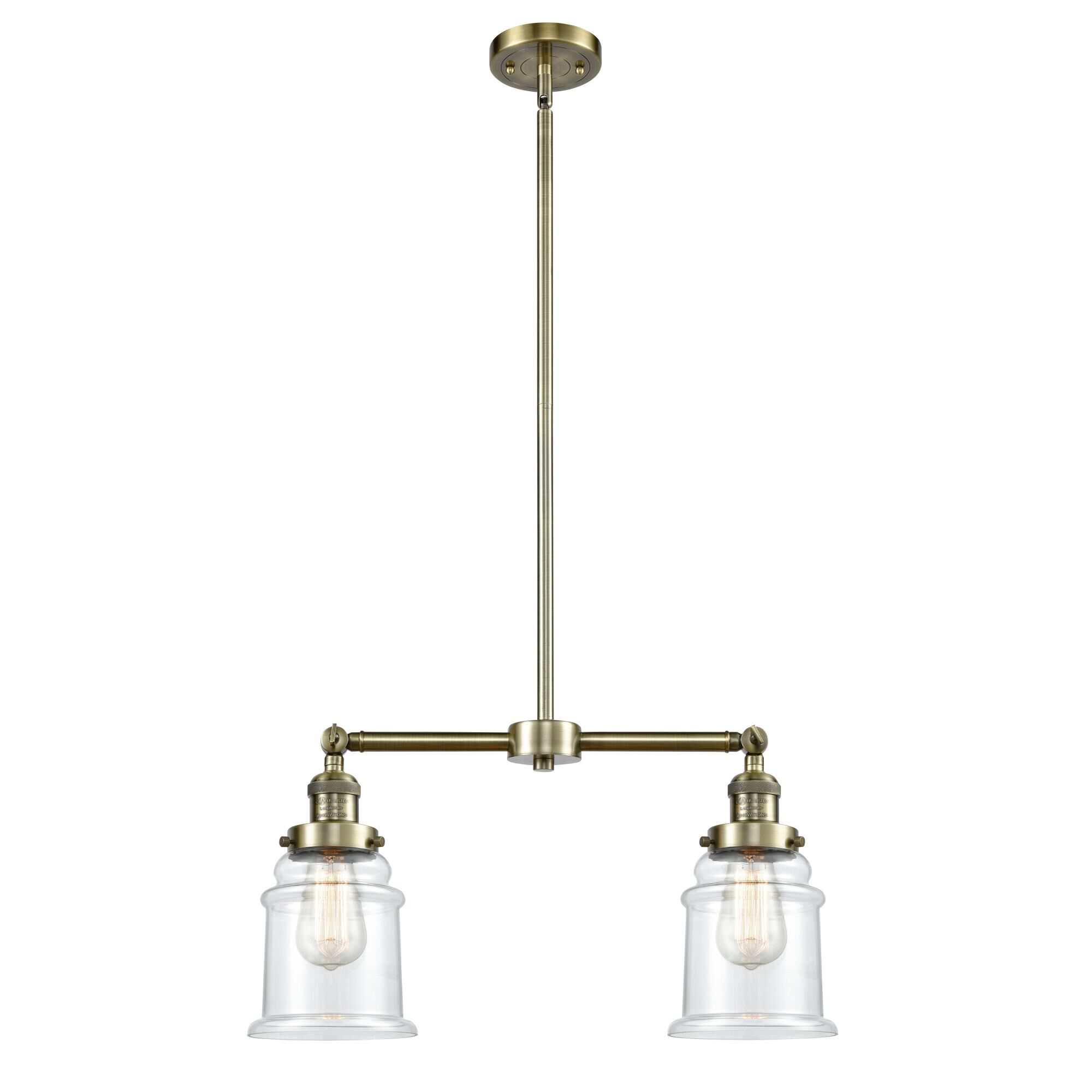 Bruno Marashlian Canton 21 Inch 2 Light Mini Chandelier by Innovations Lighting