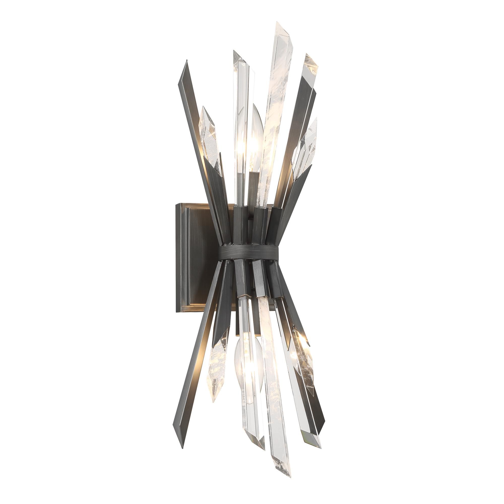 Shown with Clear Crystal & Faux Rock glass