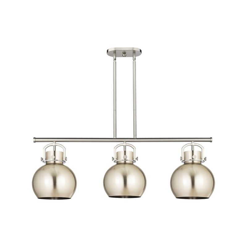 Bruno Marashlian Newton Sphere 42 Inch 3 Light Linear Suspension Light by Innovations Lighting