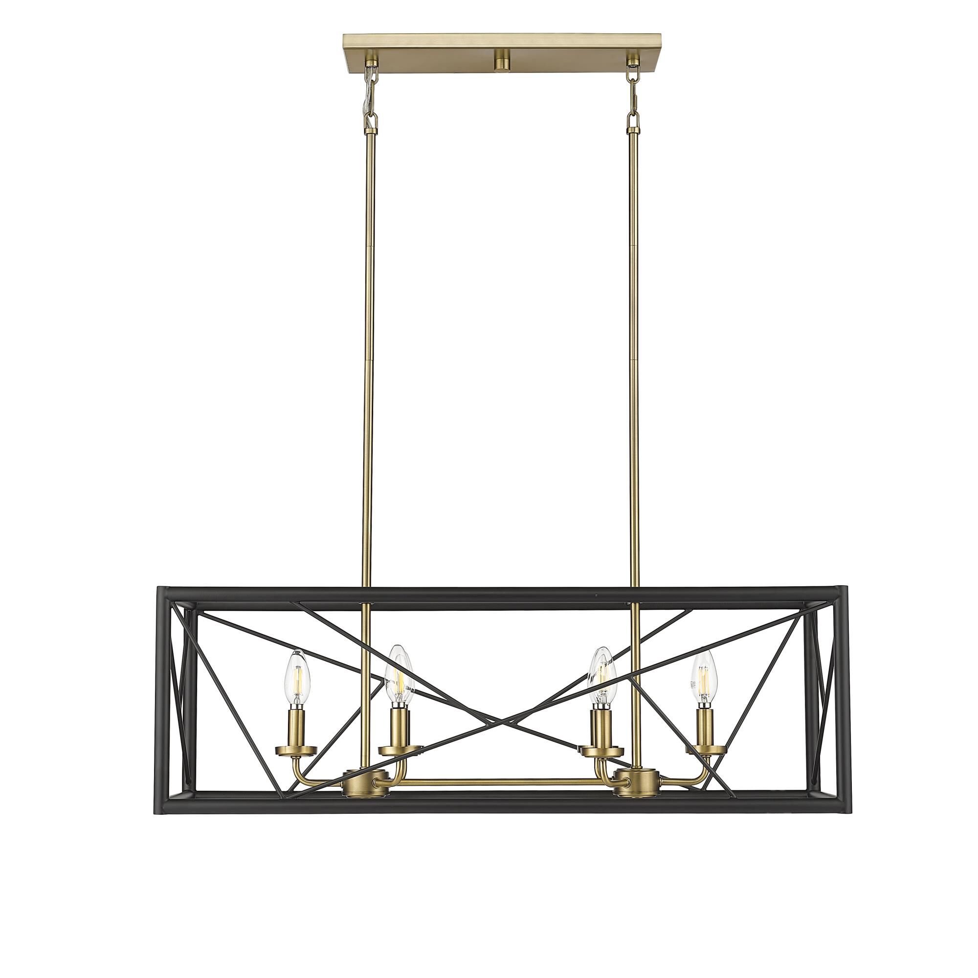 Shown in Matte Black and Vintage Brass finish