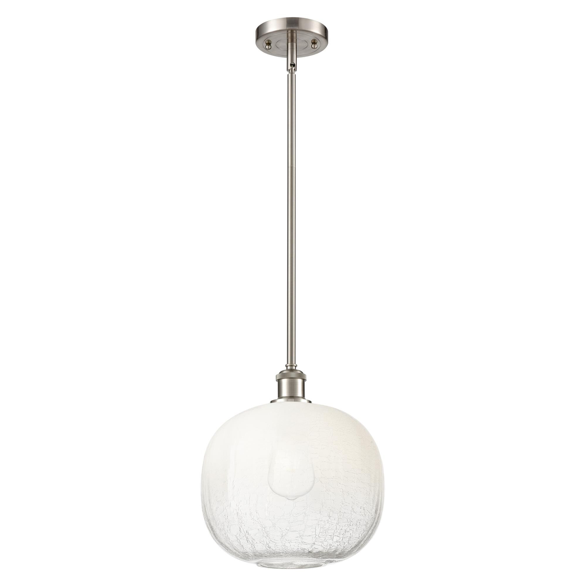 Shown in Brushed Satin Nickel finish and Opal glass