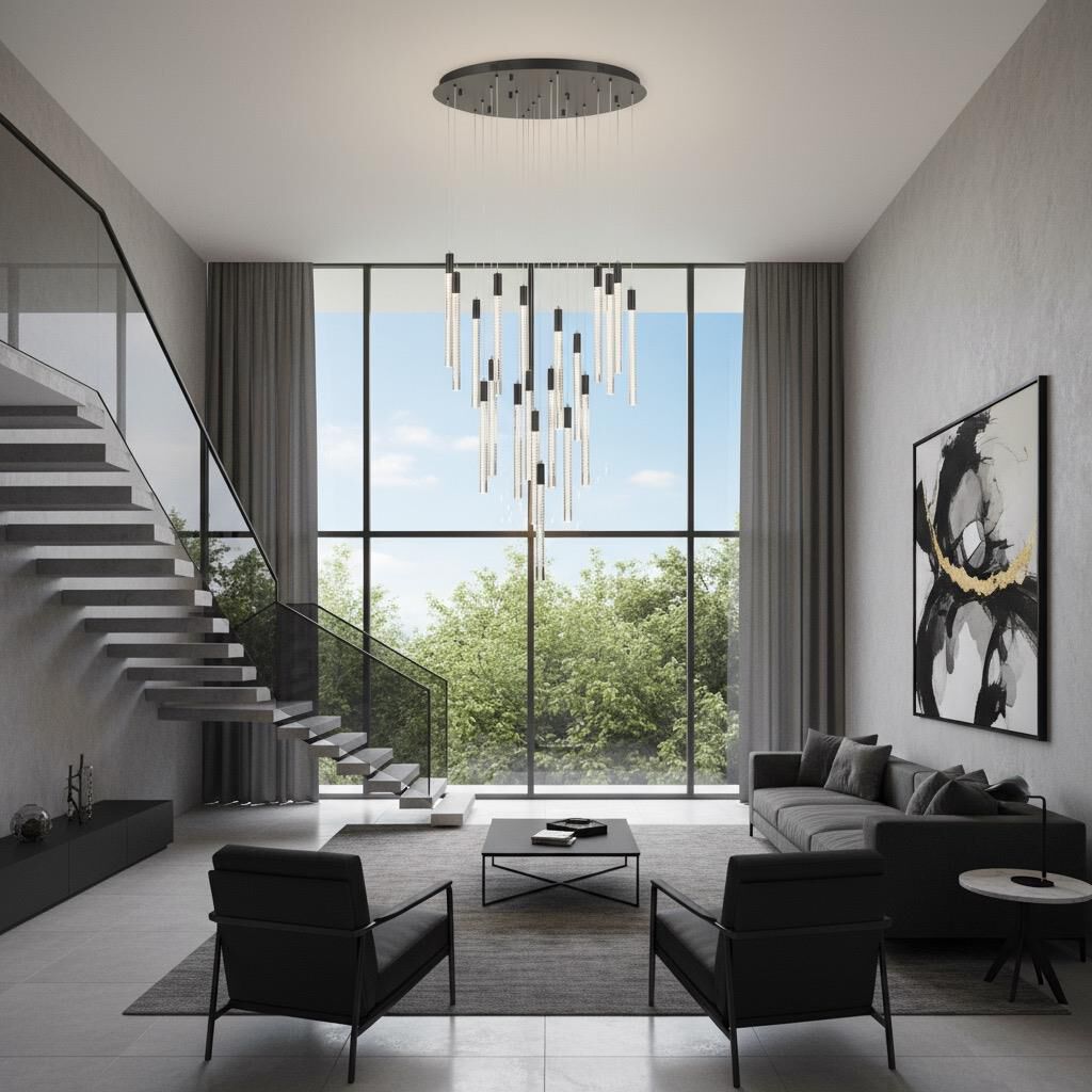 Shown in Black finish and Laser Lines glass