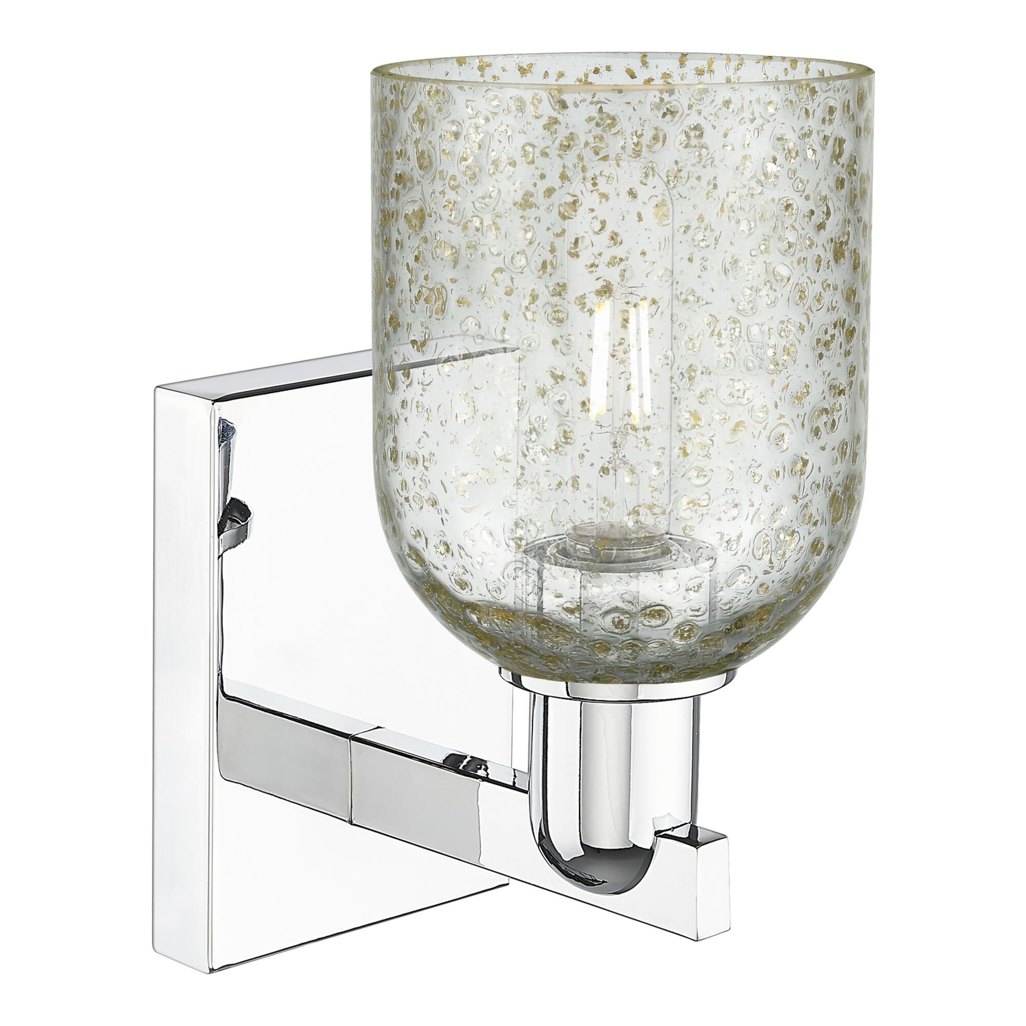 Shown in Polished Chrome finish and Mica glass