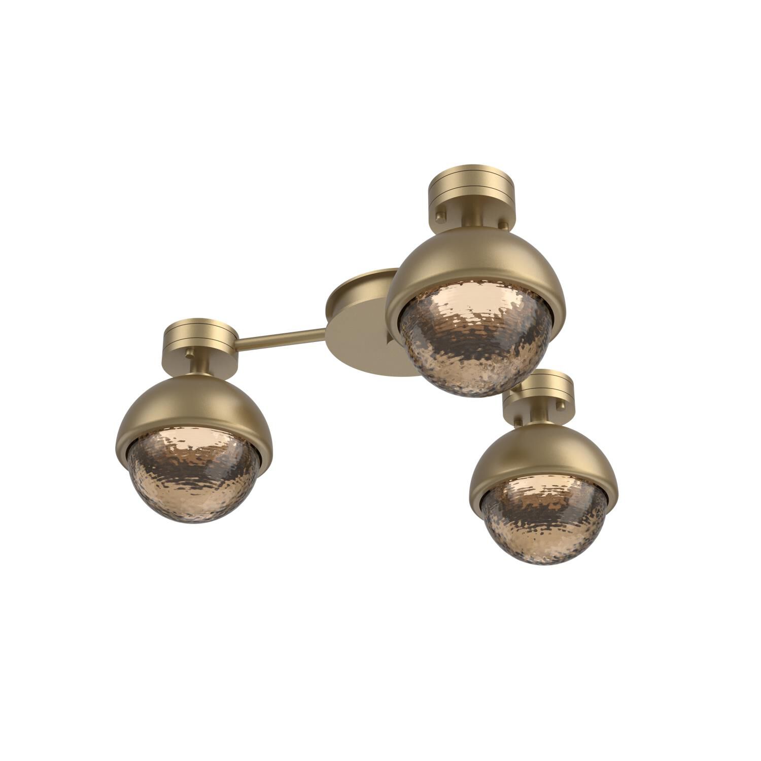 Shown in Gilded Brass finish and Bronze glass and Metal Shade Matching Finish accent