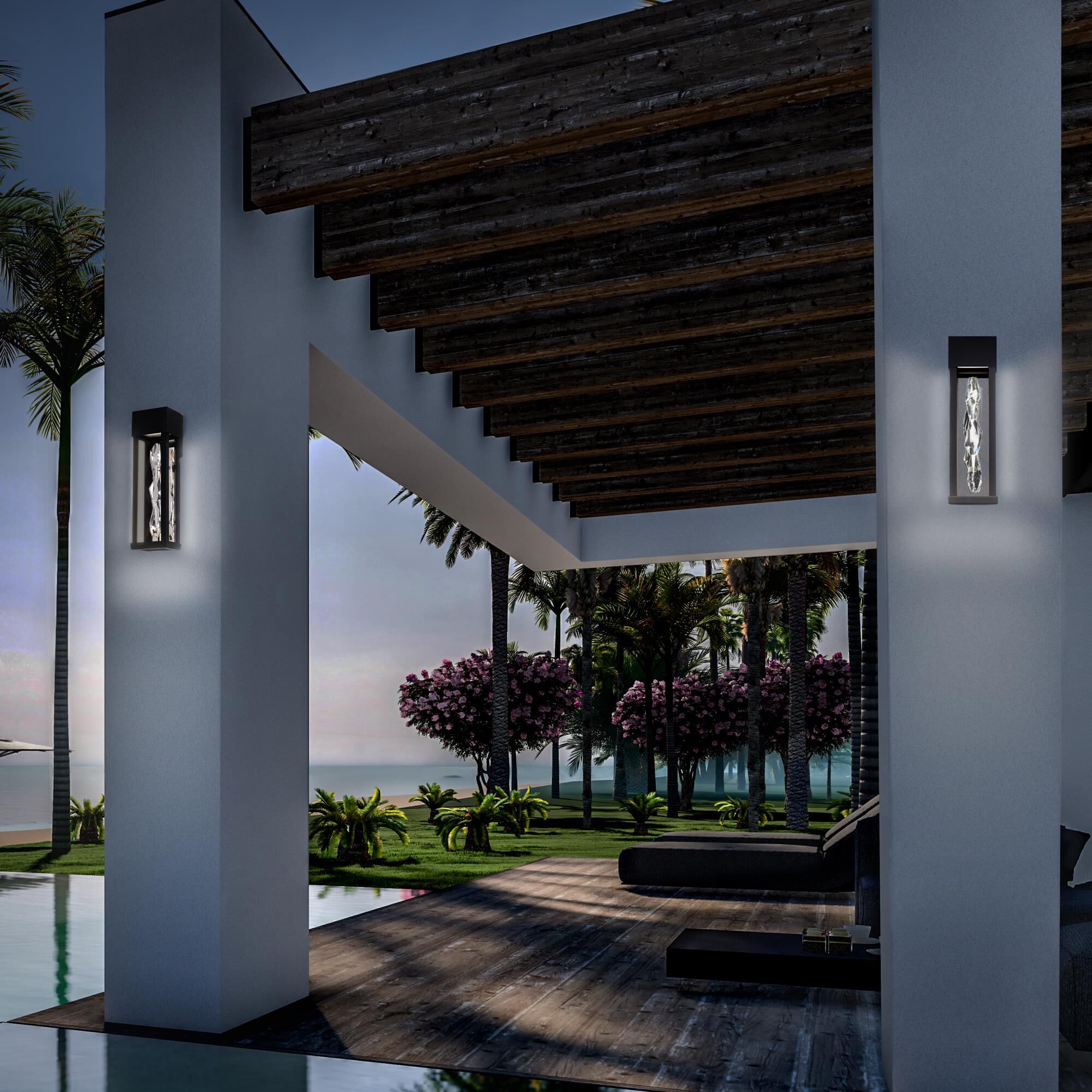 Polar 4 Inch Outdoor Wall Light by Schonbek Beyond