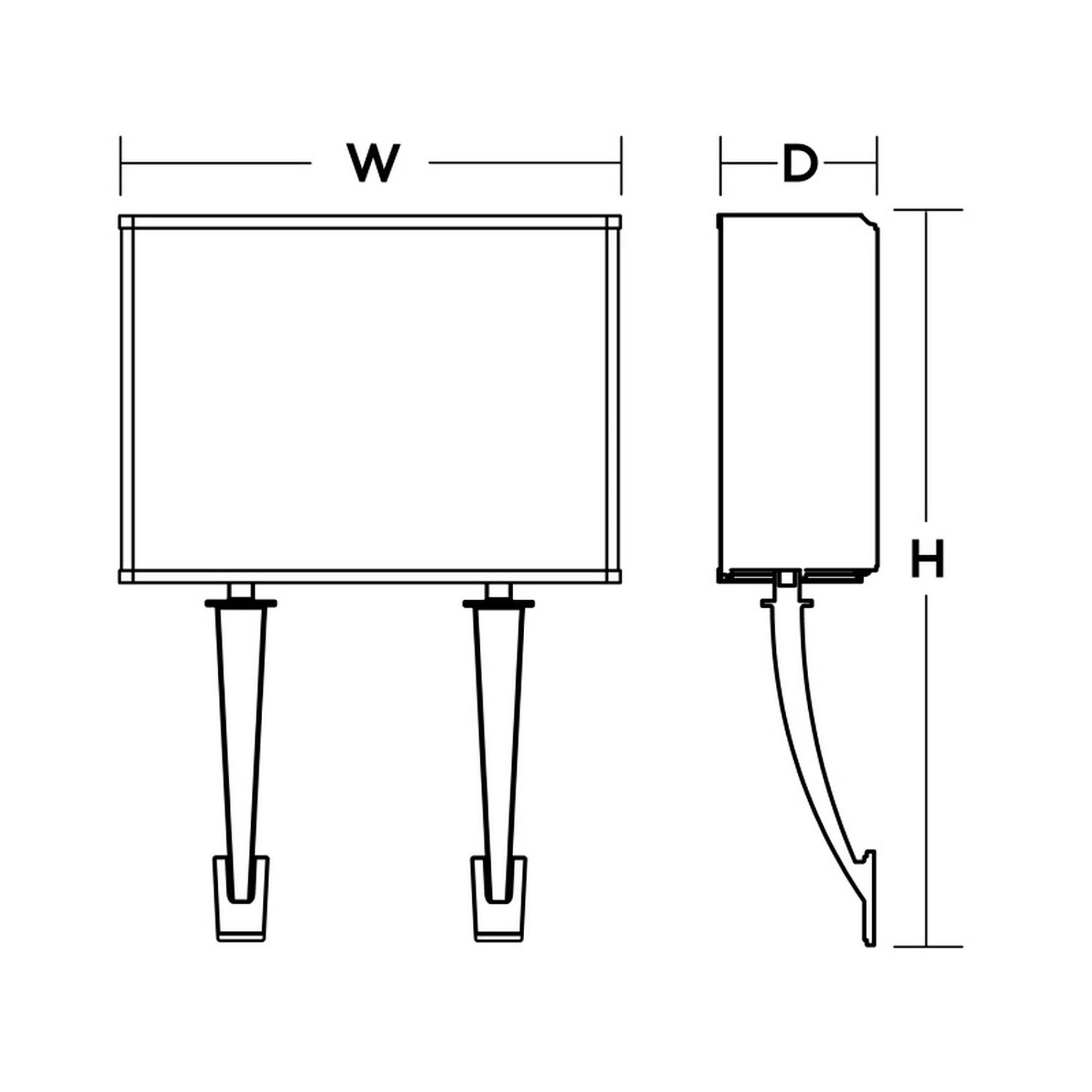 Shown in Satin Nickel finish and Linen Acrylic glass and No Accent accent