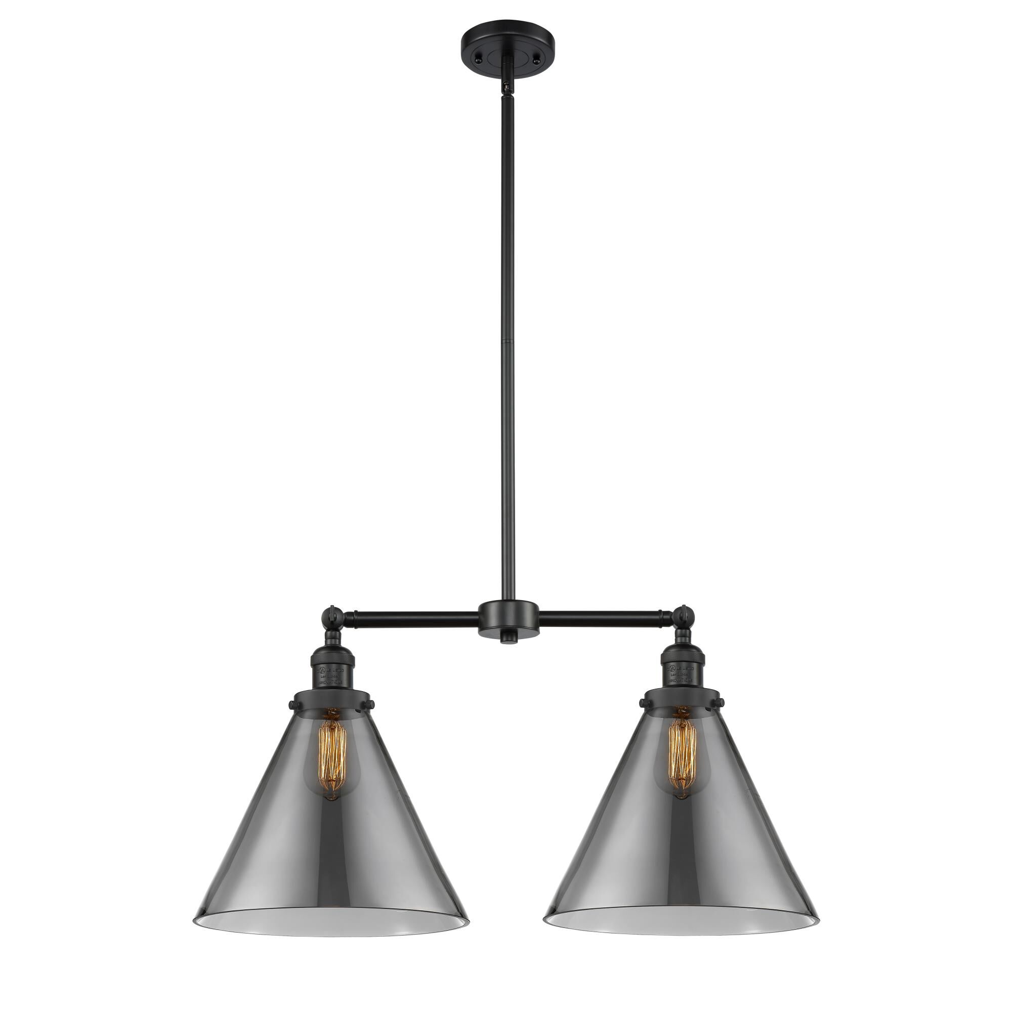Bruno Marashlian X-Large Cone 21 Inch 2 Light Mini Chandelier by Innovations Lighting