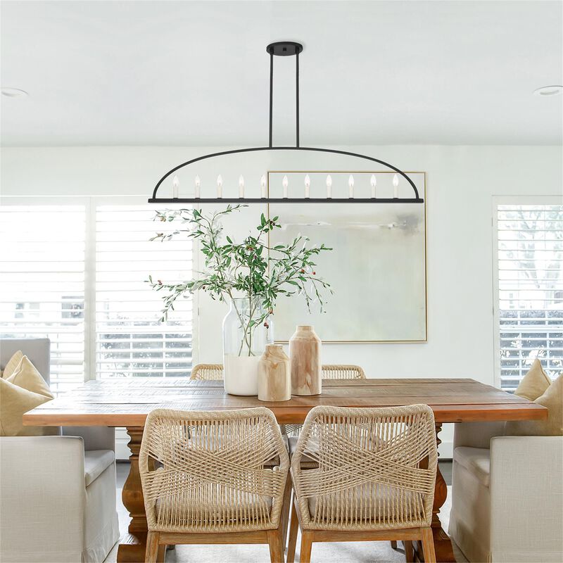 Abbott 54 Inch Linear Chandelier by Crystorama