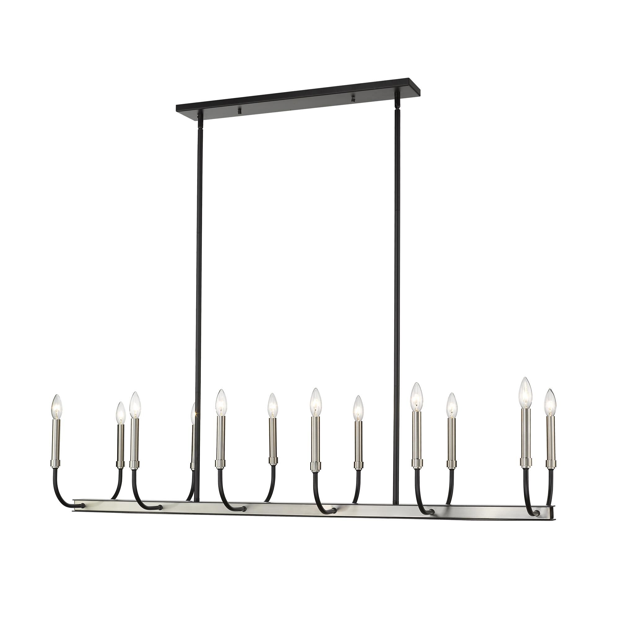 Shown in Matte Black + Brushed Nickel finish and --- glass and --- shade