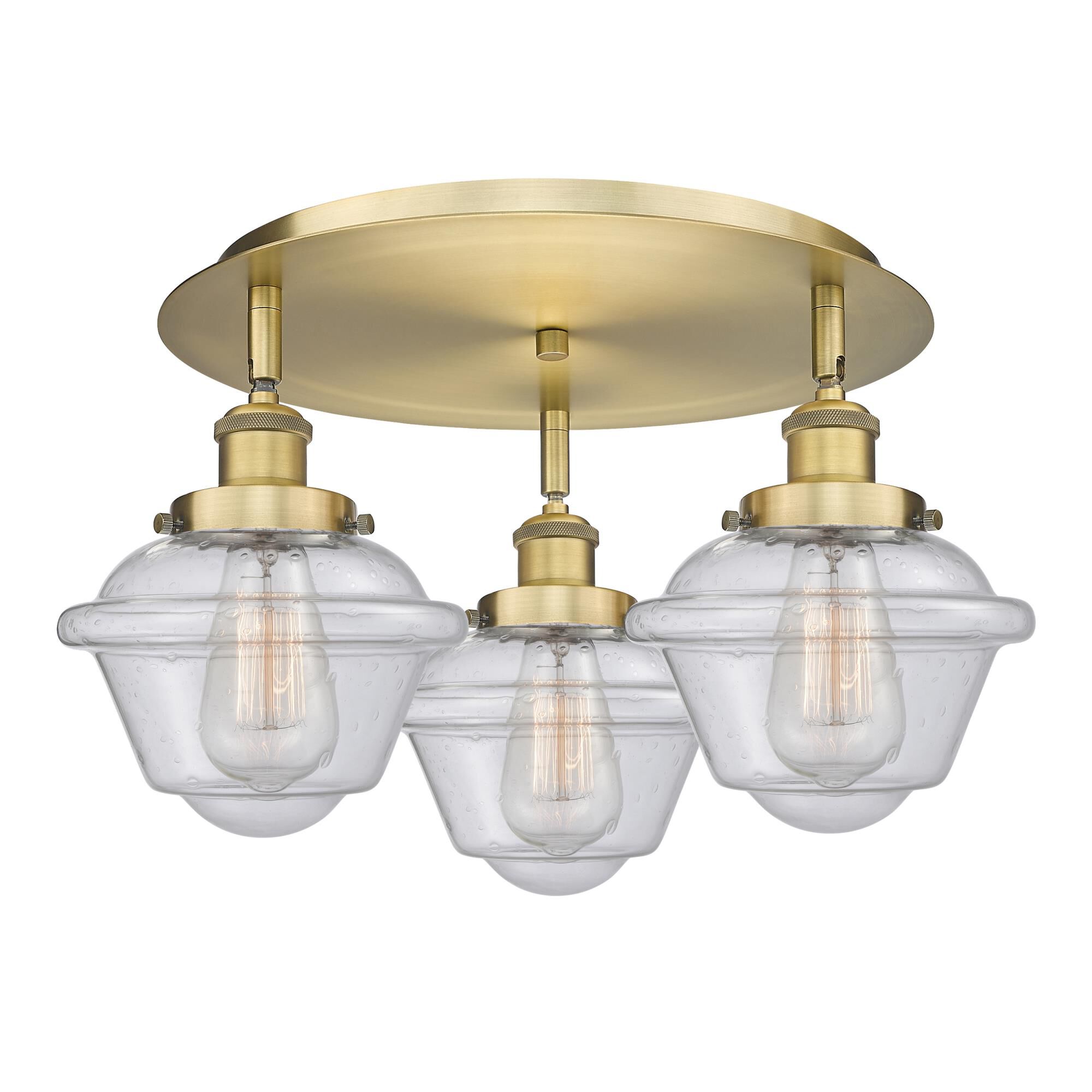 Bruno Marashlian Oxford 18 Inch 3 Light Flush Mount by Innovations Lighting