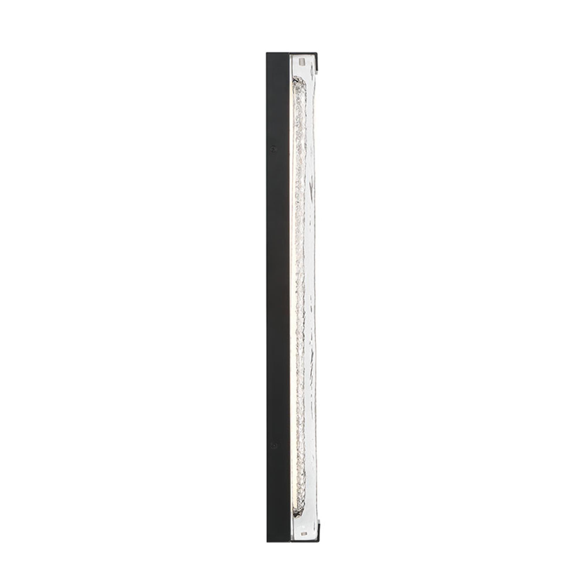 Shown in Matte Black finish and Clear glass