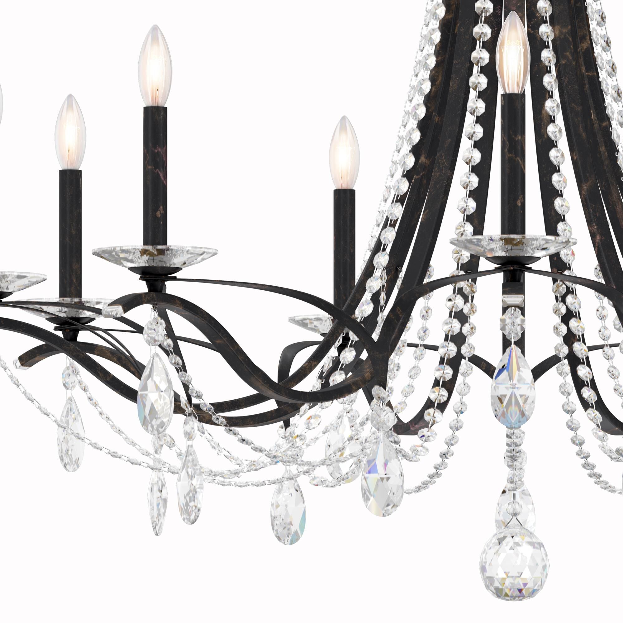 Shown in Heirloom Bronze finish and Clear Heritage crystal