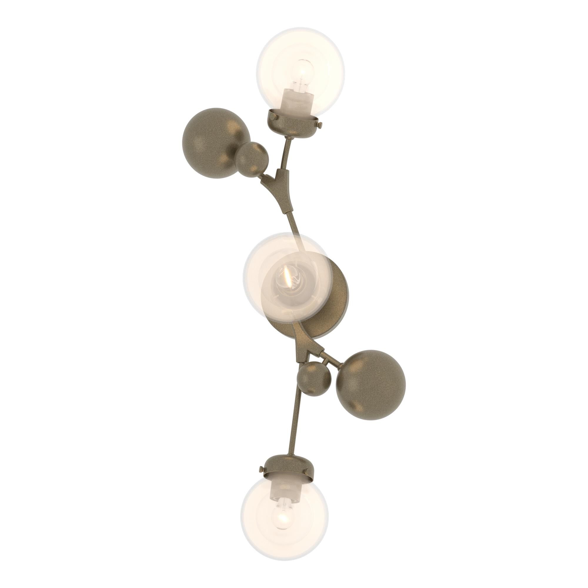 Shown in Soft Gold finish and Opaline glass