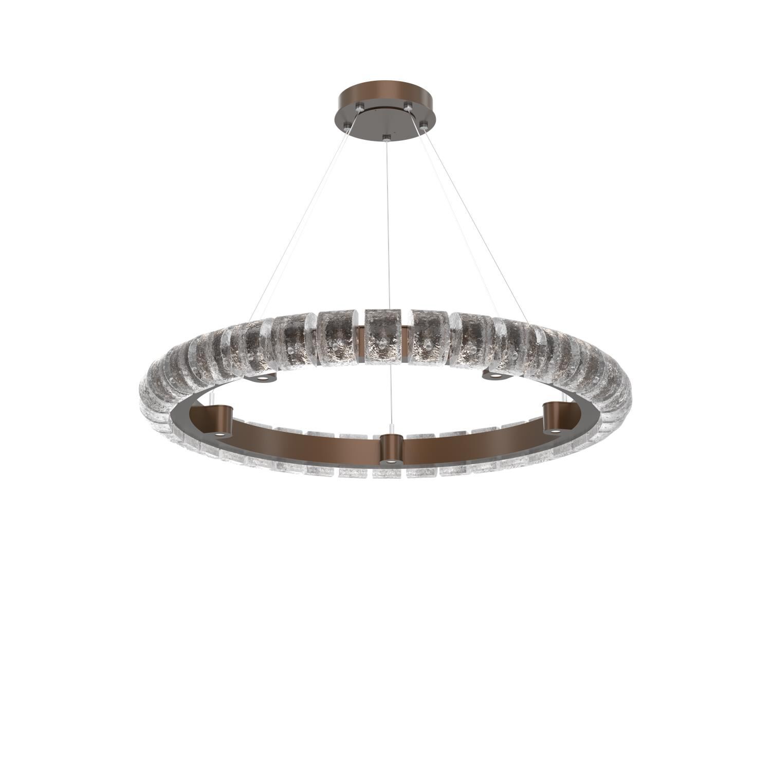 Shown in Burnished Bronze finish and Clear glass