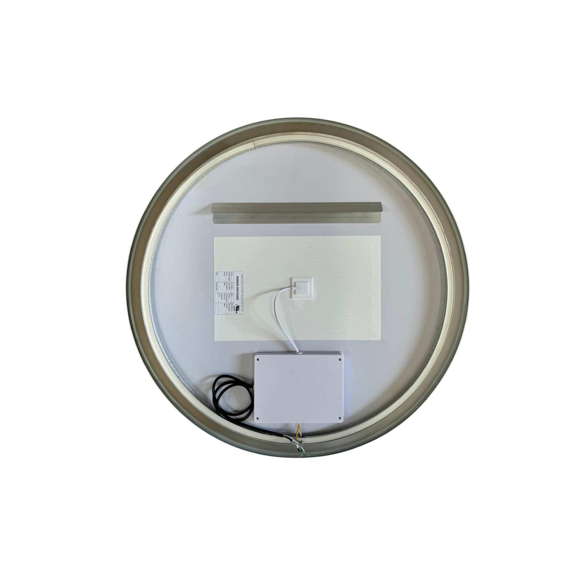 Harmoni 32 Inch Round LED Lighted Mirror by Elegant Decor