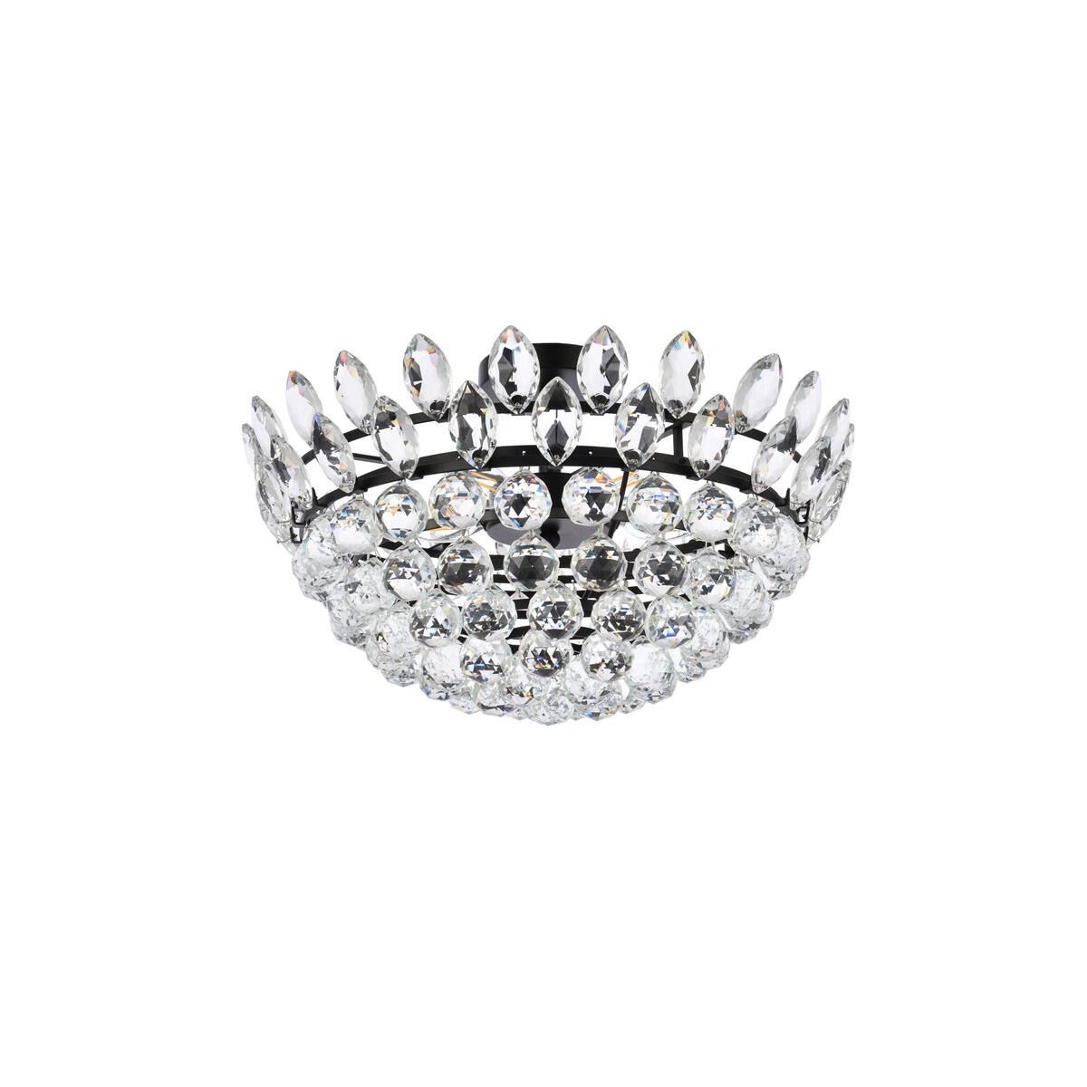 Shown in Black finish and Royal Cut Clear crystal