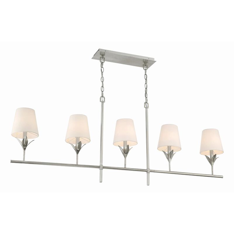 Cypress 14 Inch 5 Light Linear Suspension Light by Crystorama