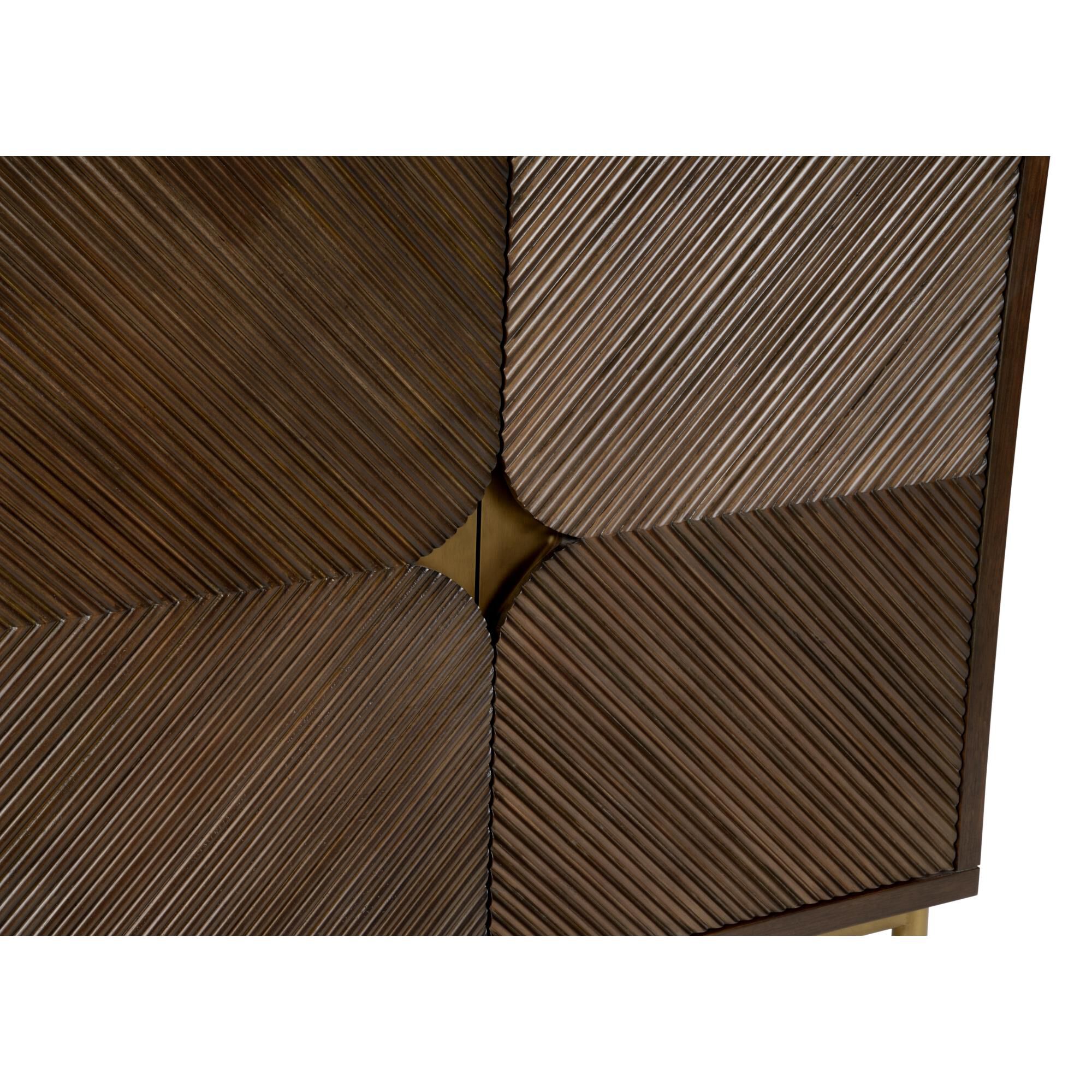 Shown in Black Walnut and Gold Leaf finish