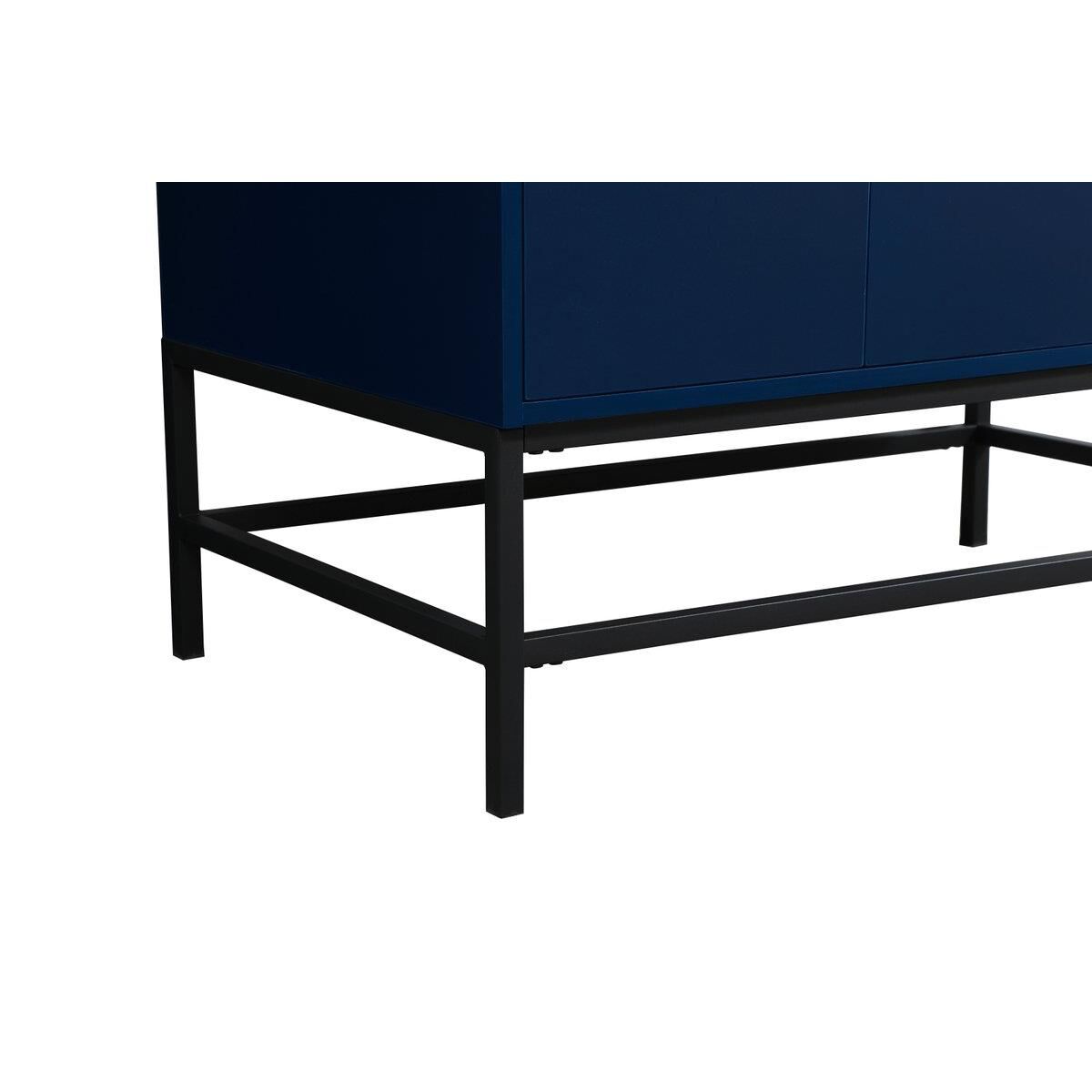 Shown in Blue finish and With Backsplash accent