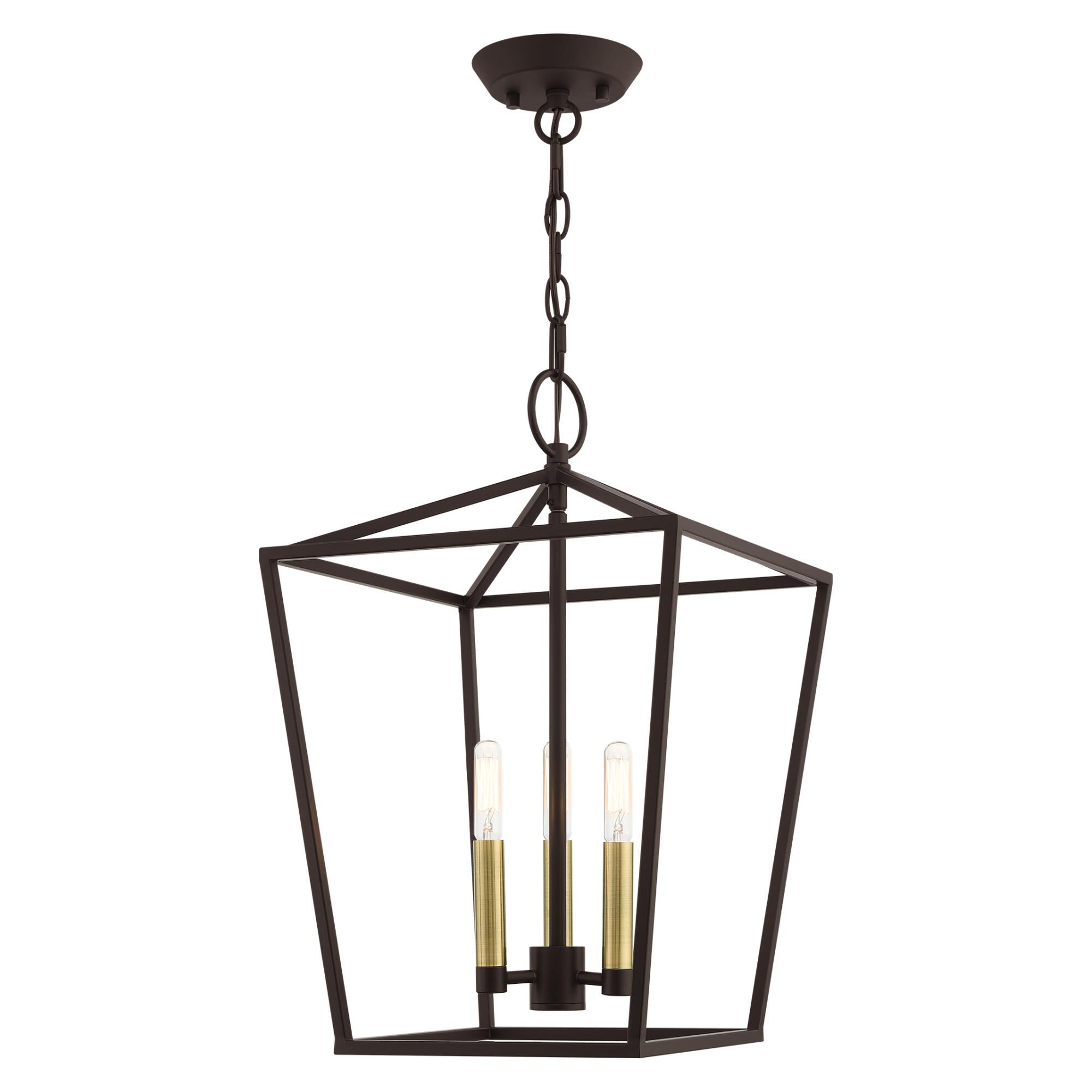 Devone 12 Inch Cage Pendant by Livex Lighting