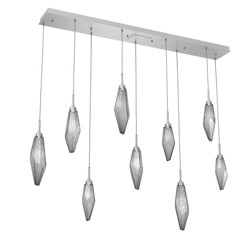 Rock Crystal Linear Suspension Light by Hammerton Studio