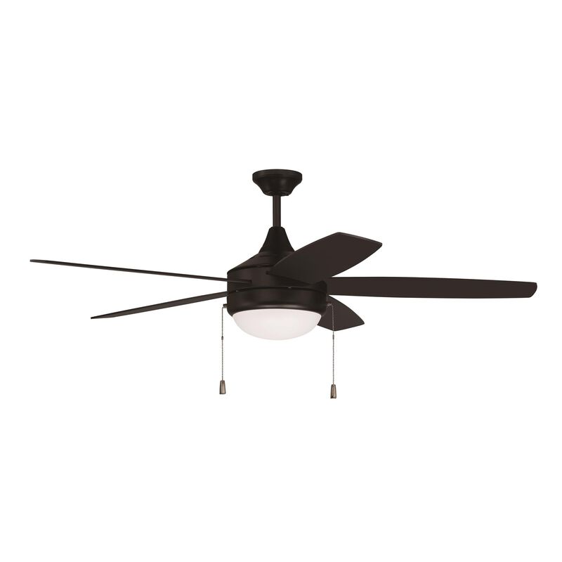 Phaze 52 Inch 5 Blade Ceiling Fan with Light Kit by Craftmade