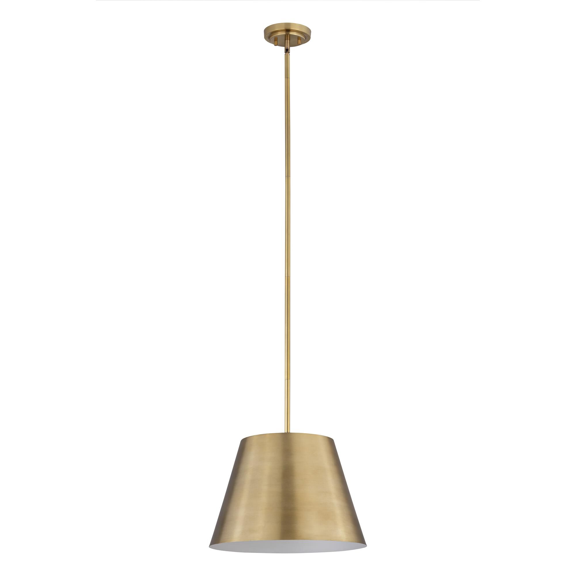 Shown in Rubbed Brass finish and Rubbed Brass shade