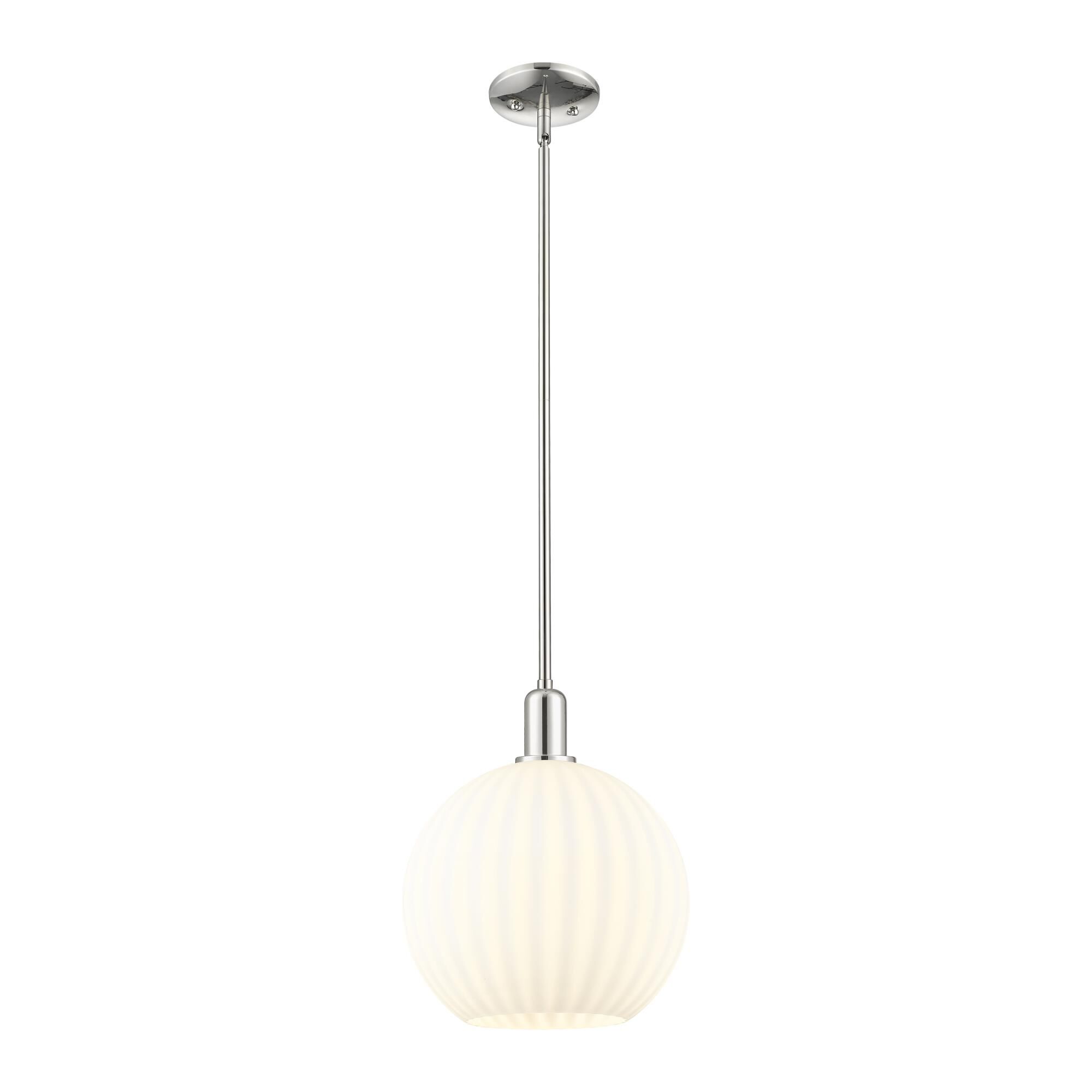 Bruno Marashlian White Venetian 12 Inch Mini Pendant by Innovations Lighting