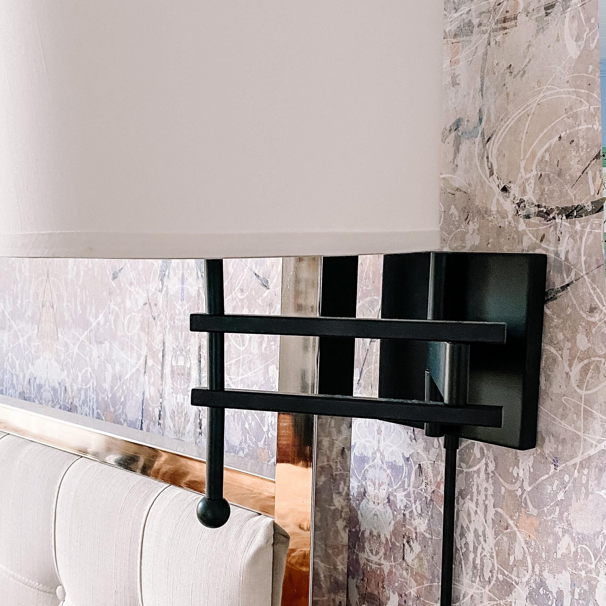 Shown in Matte Black finish and Silk glass and Silk shade