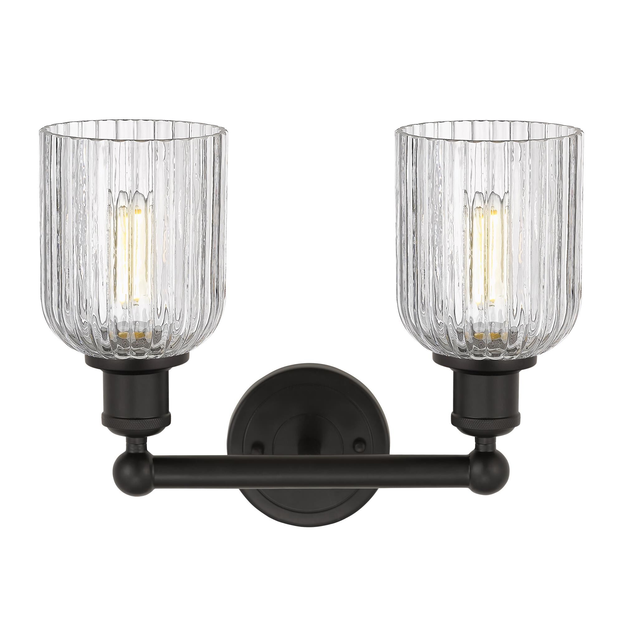 Shown in Oil Rubbed Bronze finish and Clear glass