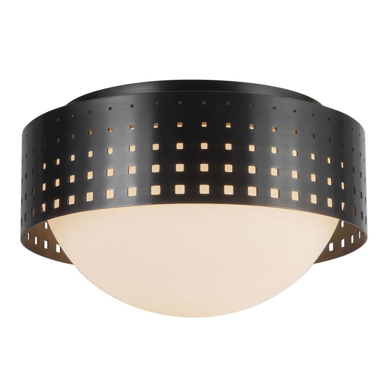 Peyton Fox Astoria 10 Inch 2 Light Flush Mount by Kuzco