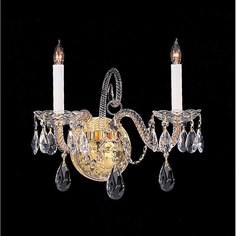 Shown in Polished Brass finish and Clear Swarovski Strass crystal 