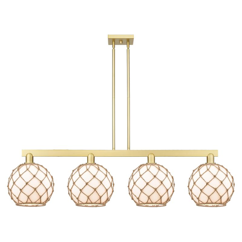 Bruno Marashlian Farmhouse Rope 53 Inch Linear Suspension Light by Innovations Lighting