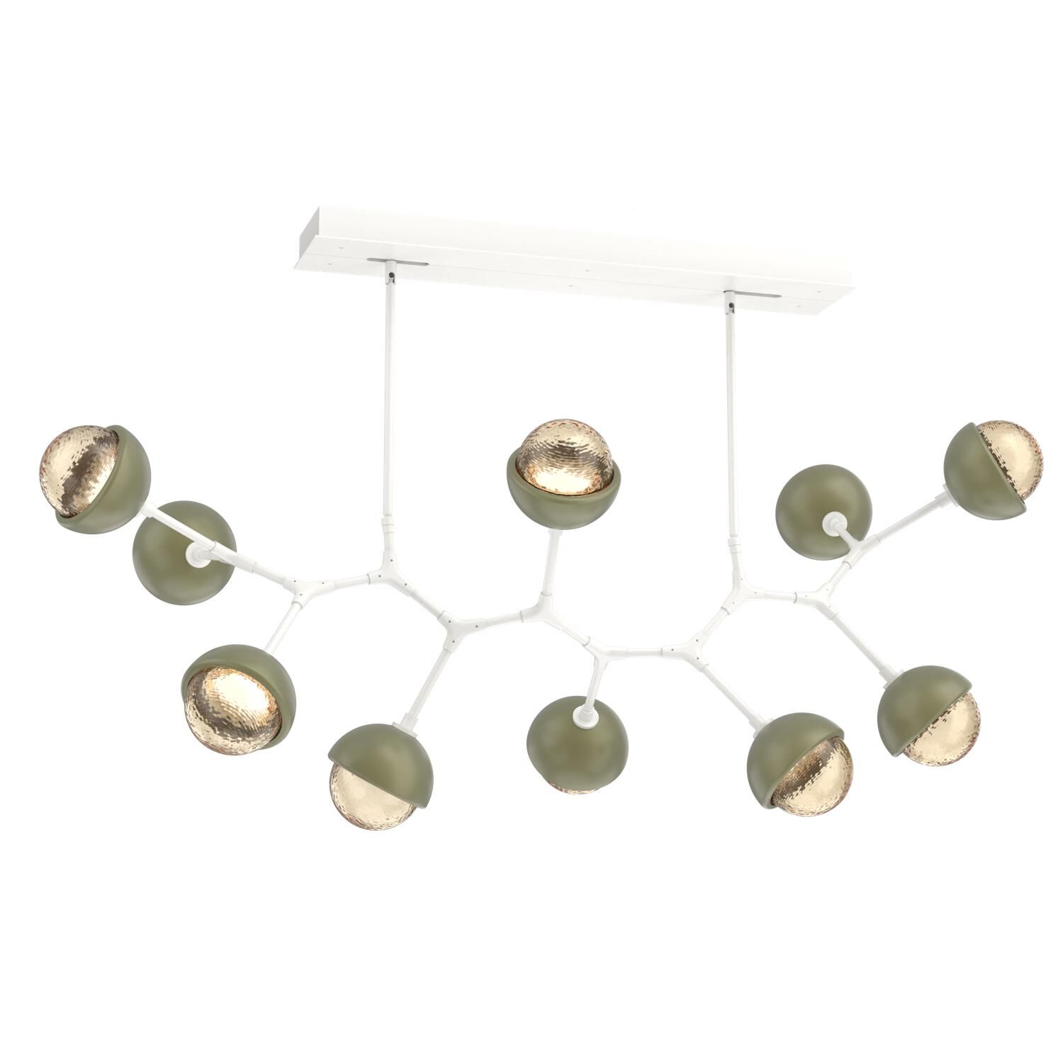 Levi Wilson Cabochon 56 Inch Linear Suspension Light by Hammerton Studio