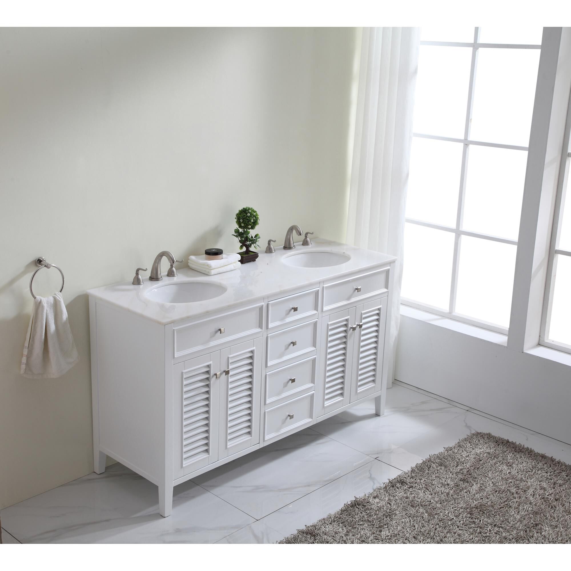 Shown in White finish