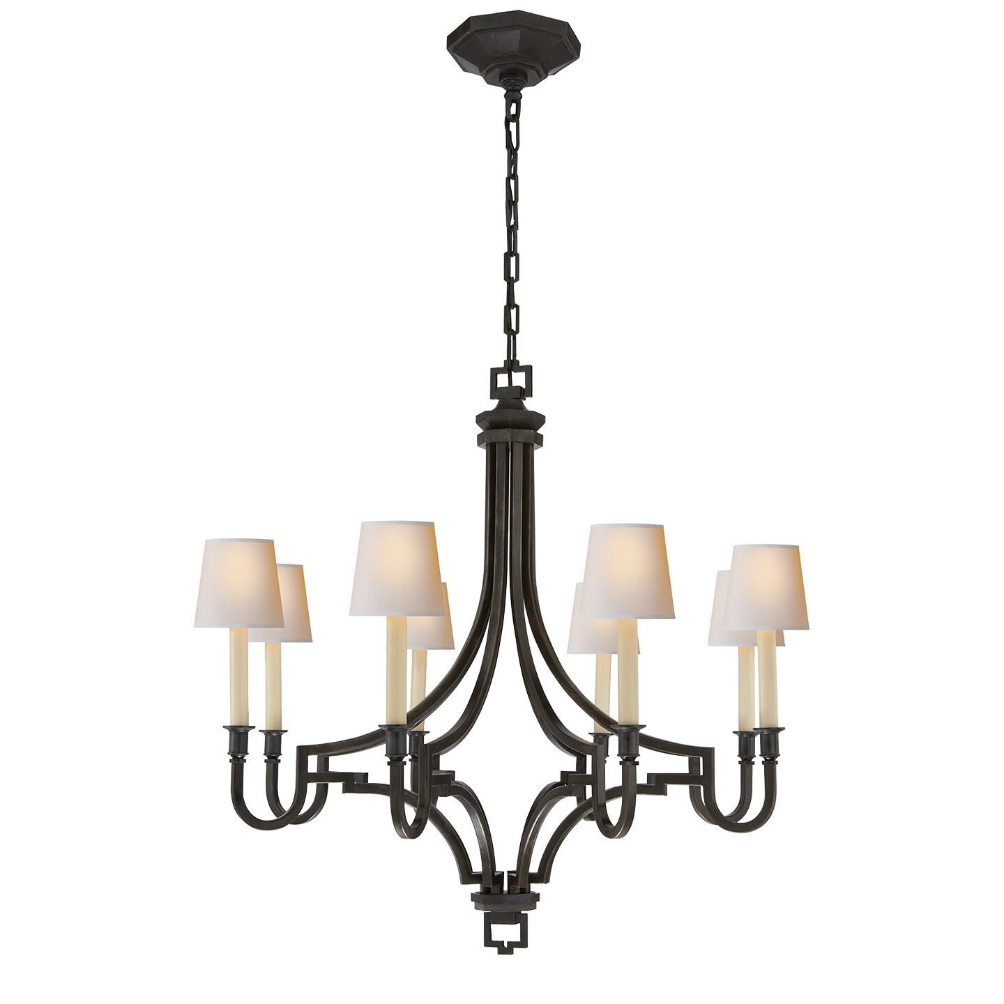 Chapman & Myers Mykonos 27 Inch 8 Light Chandelier by Visual Comfort Signature Collection