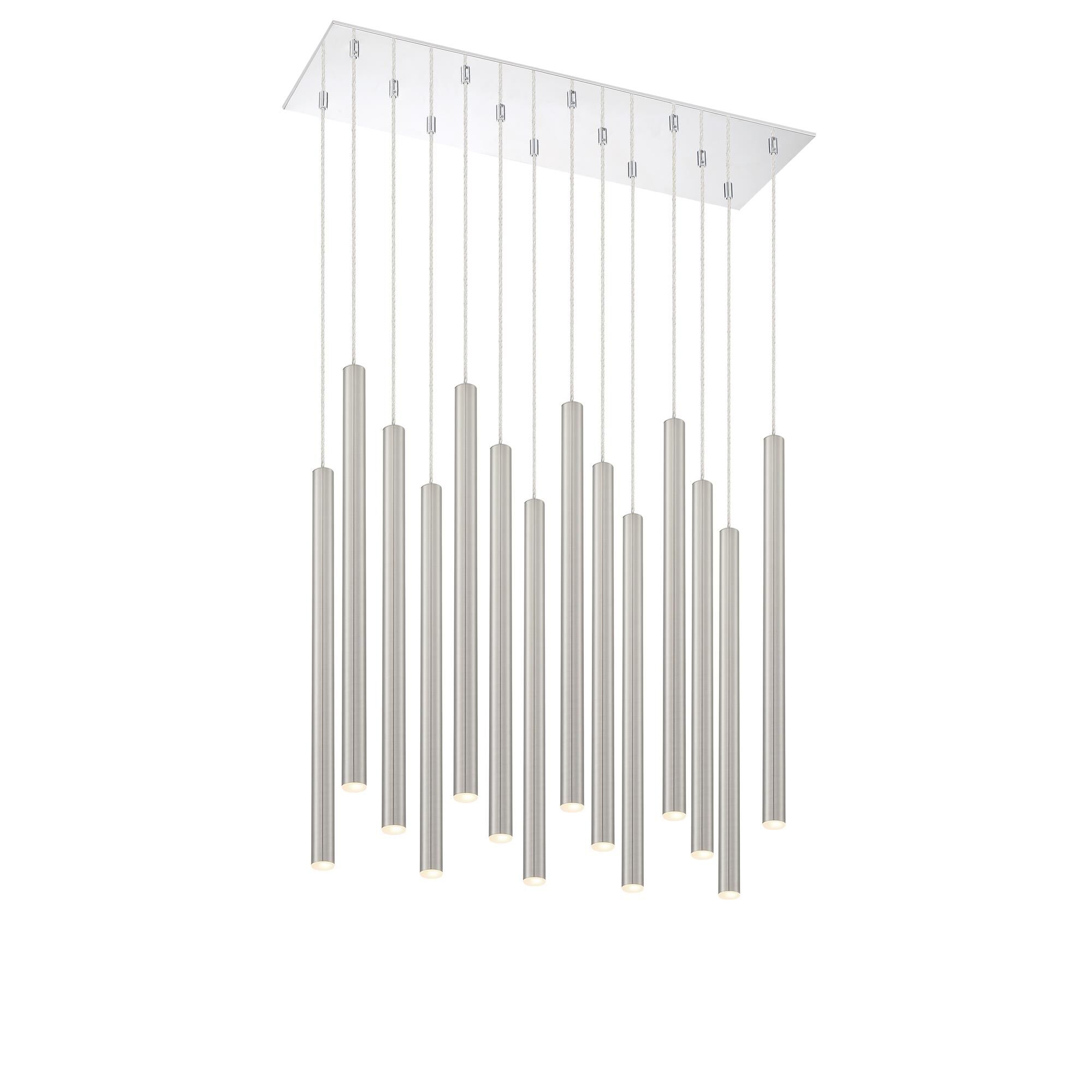Shown in Chrome finish and Steel glass and Steel shade