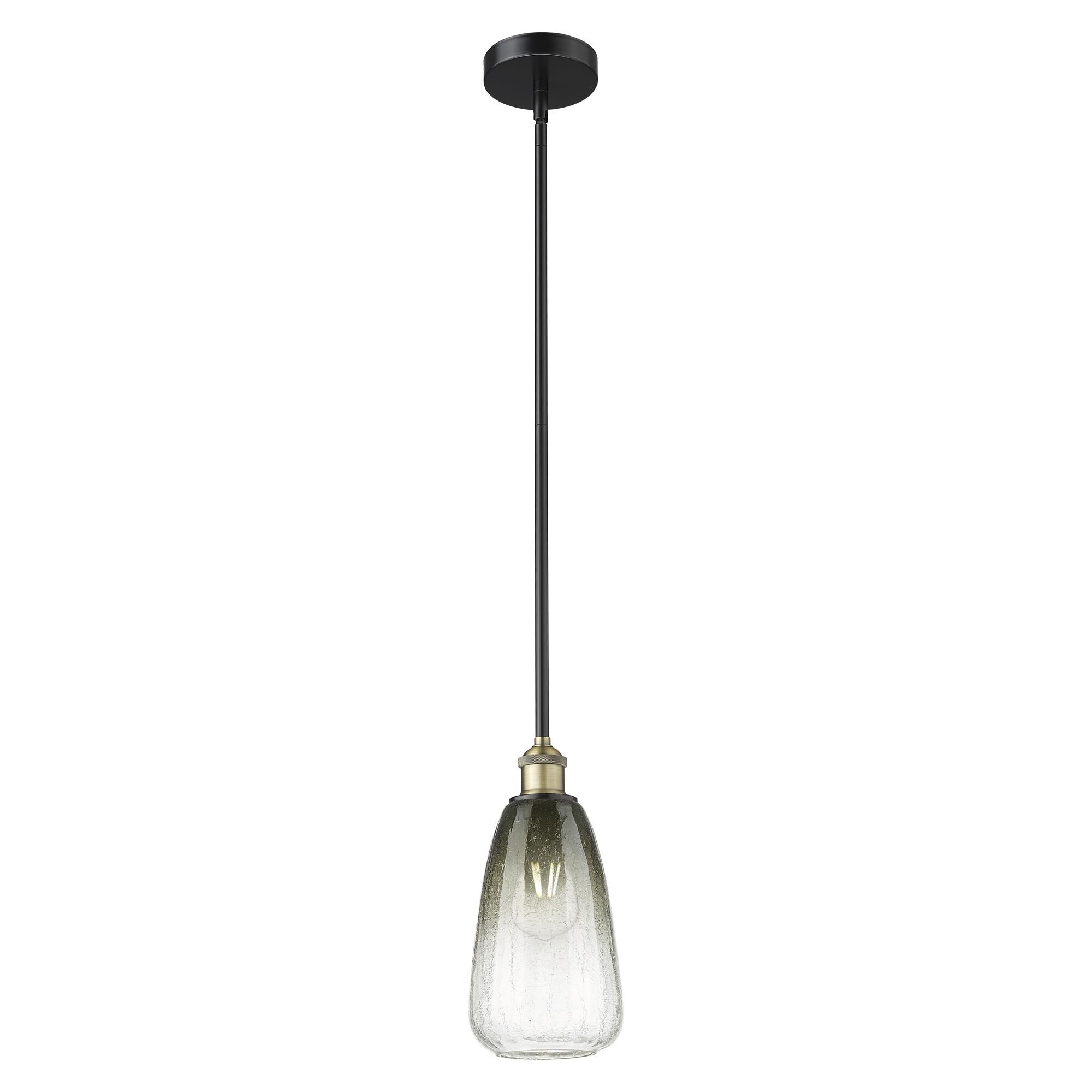 Shown in Black Antique Brass finish and Slate glass