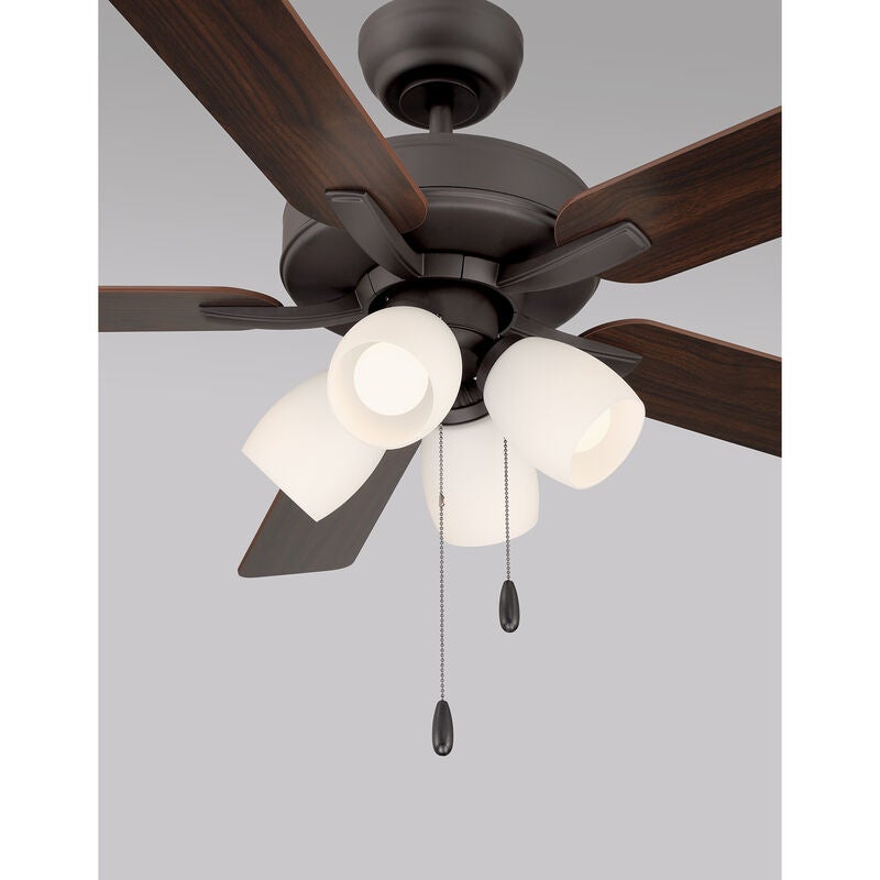 52 Inch Ceiling Fan with Light Kit by Meridian Lighting
