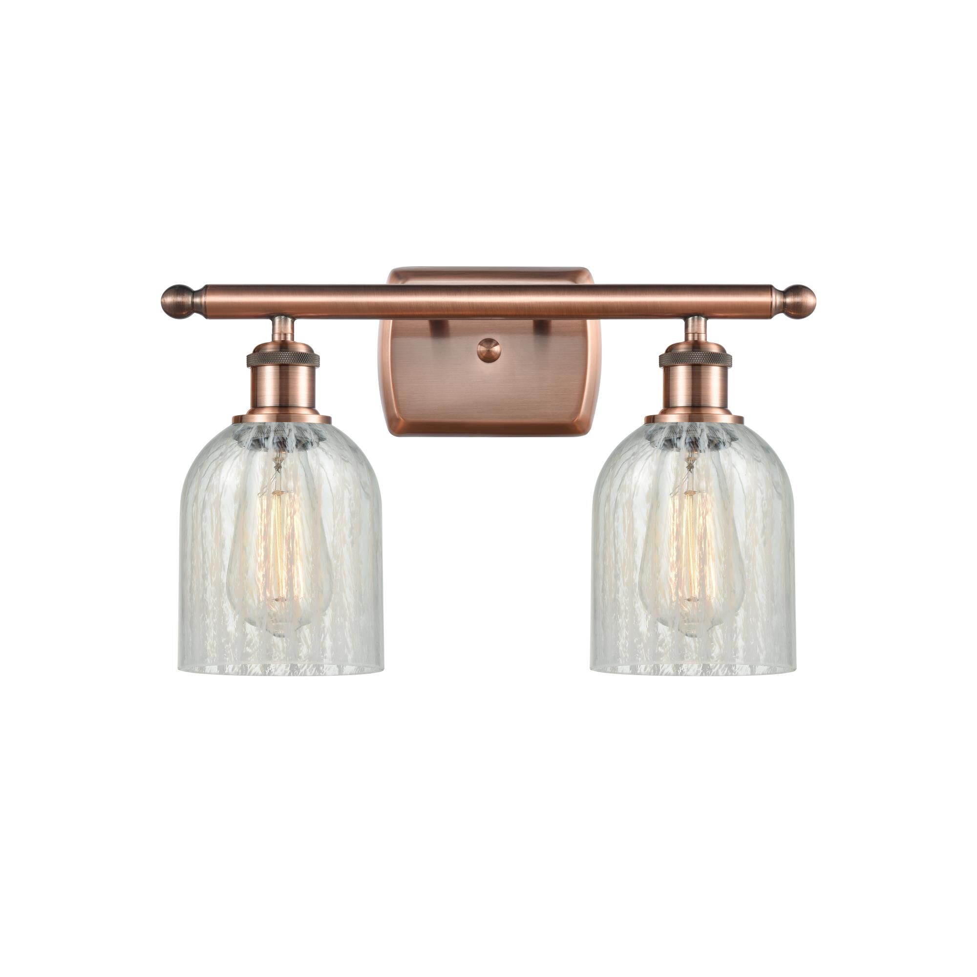 Shown in Antique Copper finish and Bell glass and Glass shade