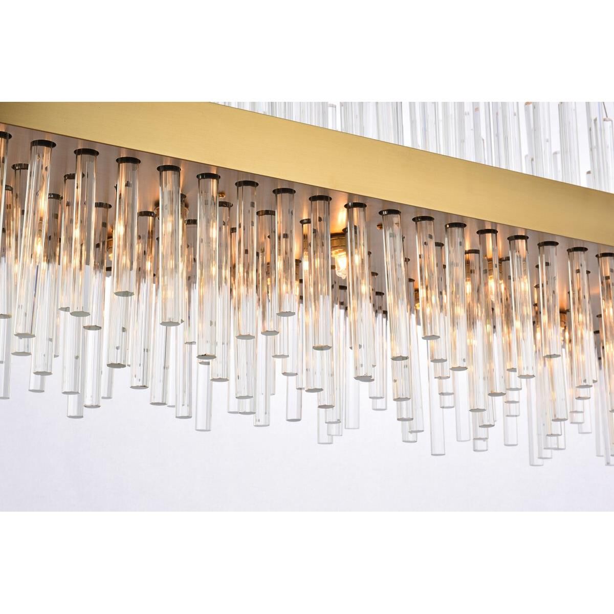 Shown in Satin Gold finish and Royal Cut Clear crystal