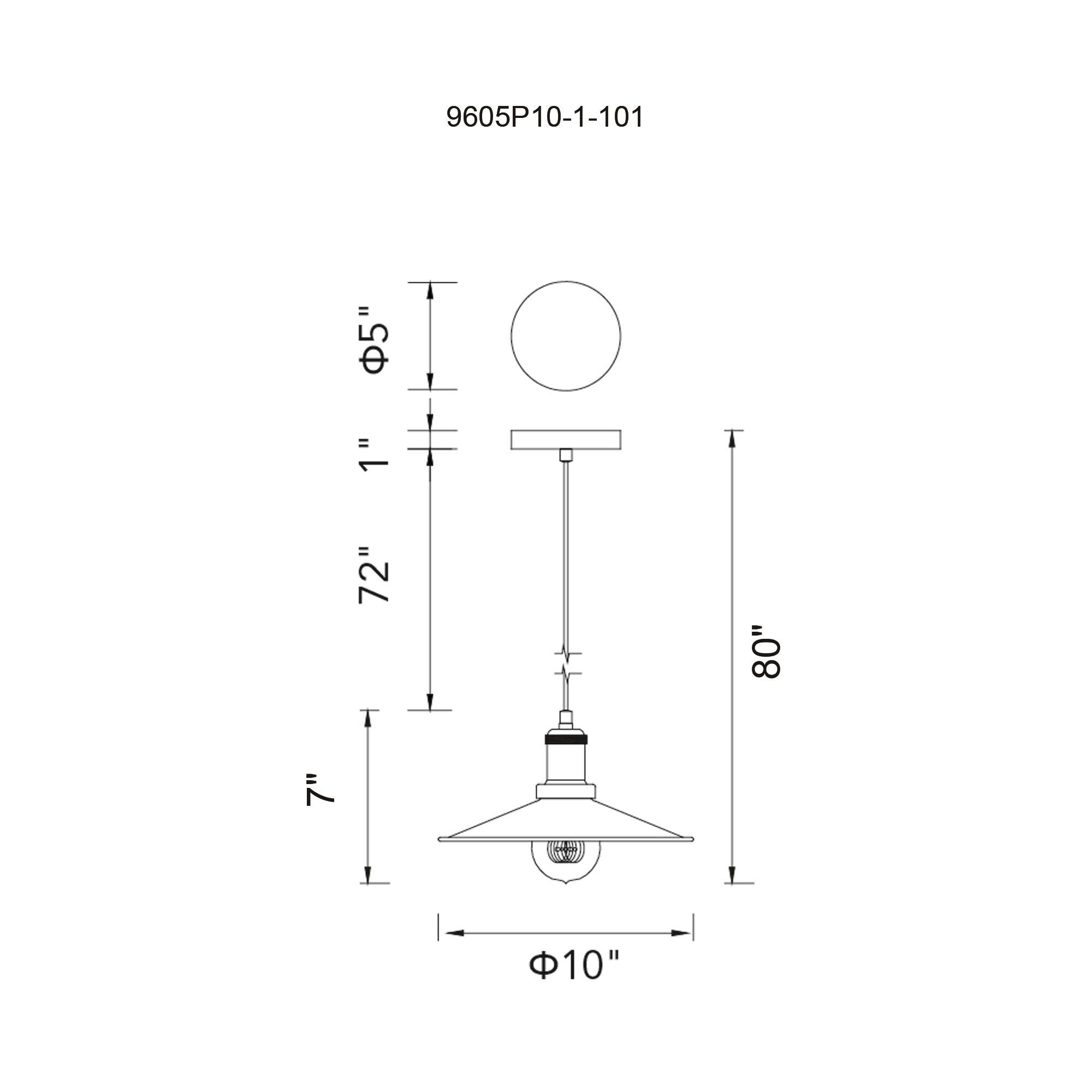 CWI Lighting Brave 10 Inch Mini Pendant