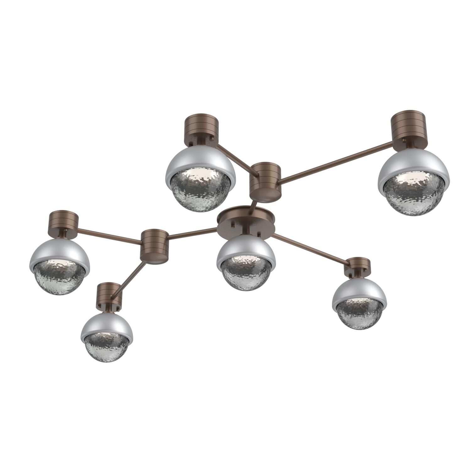Shown in Burnished Bronze finish and Smoke glass and Classic Silver accent